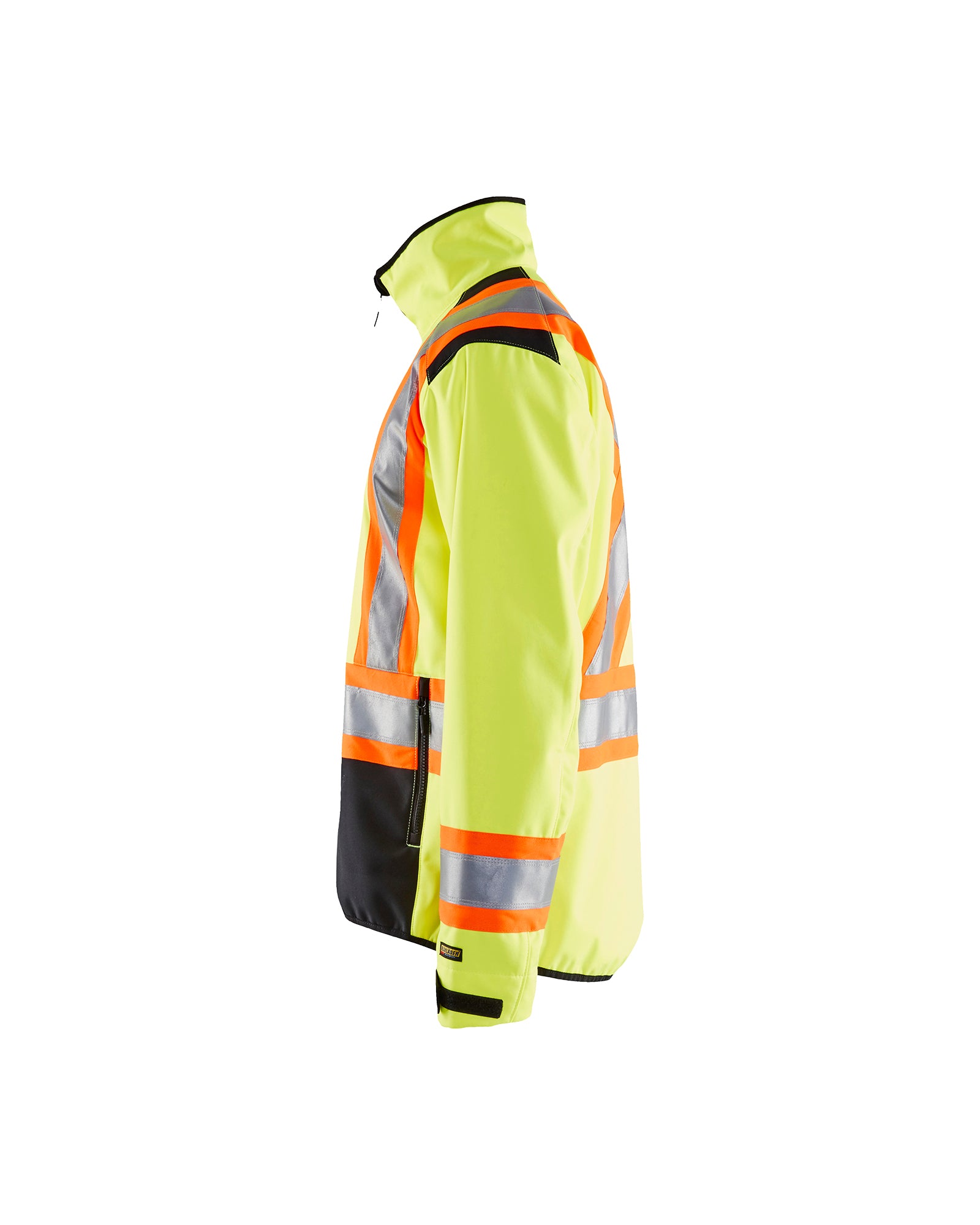 MANTEAU COQUILLE SOUPLE HAUTE-VISIBILITÉ - Jaune haute-visibilité/Noir