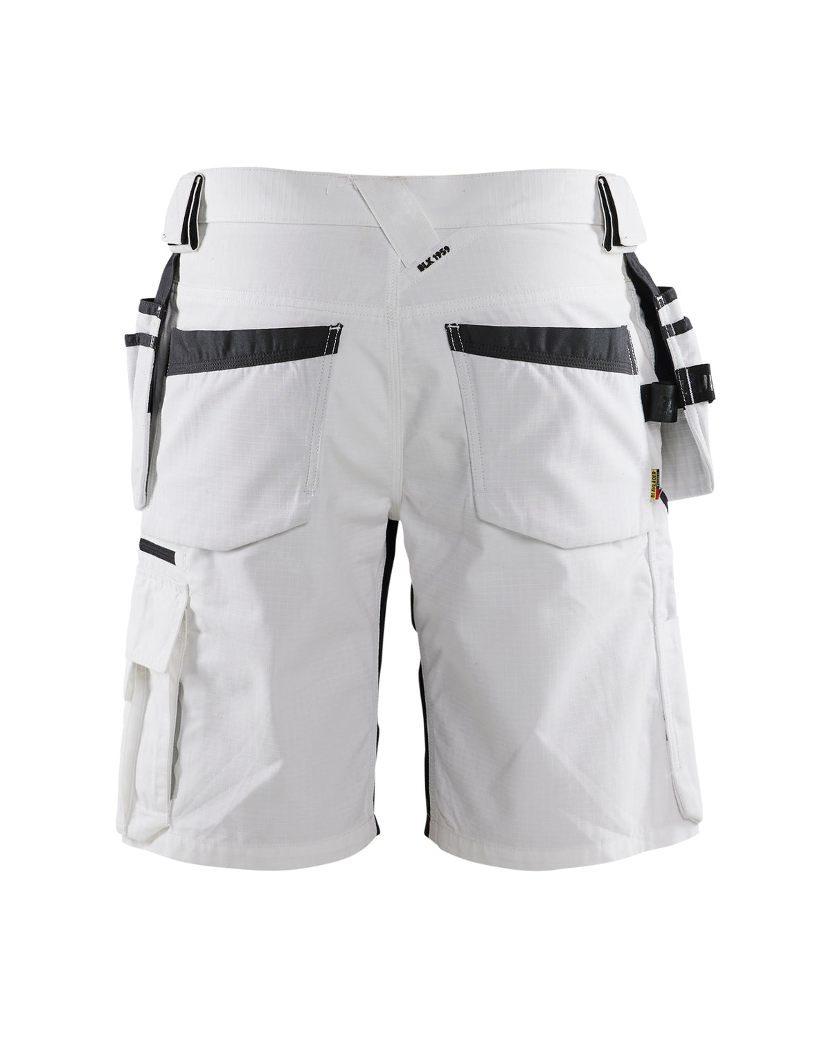 SHORT ANTIDÉCHIRURE – AVEC POCHES UTILITAIRES - Blanc/Gris foncé