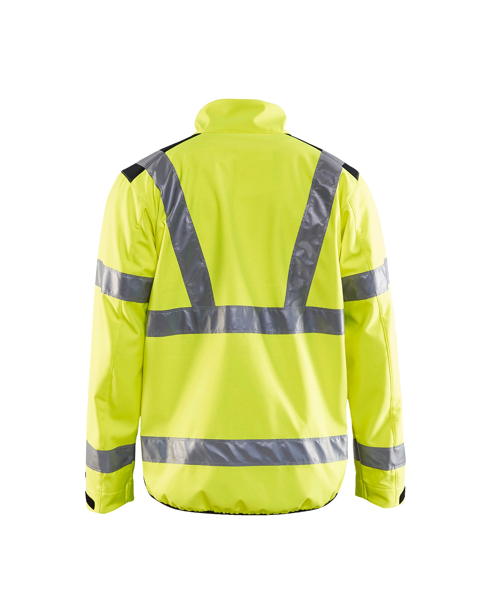 Manteau coquille souple Haute-visibilité - Jaune haute-visibilité/Noir