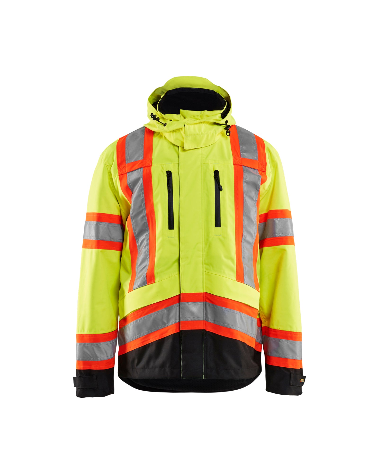 MANTEAU COQUILLE HAUTE-VISIBILITÉ - Jaune haute-visibilité/Noir