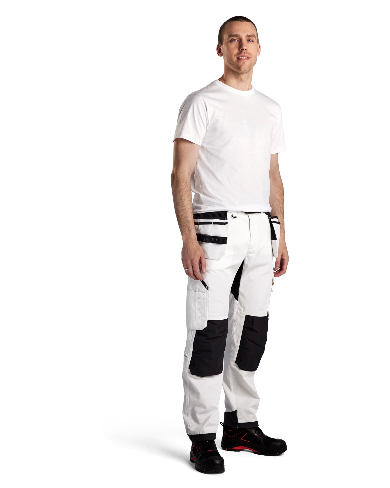PANTALON ANTIDÉCHIRURE - Blanc/Gris foncé