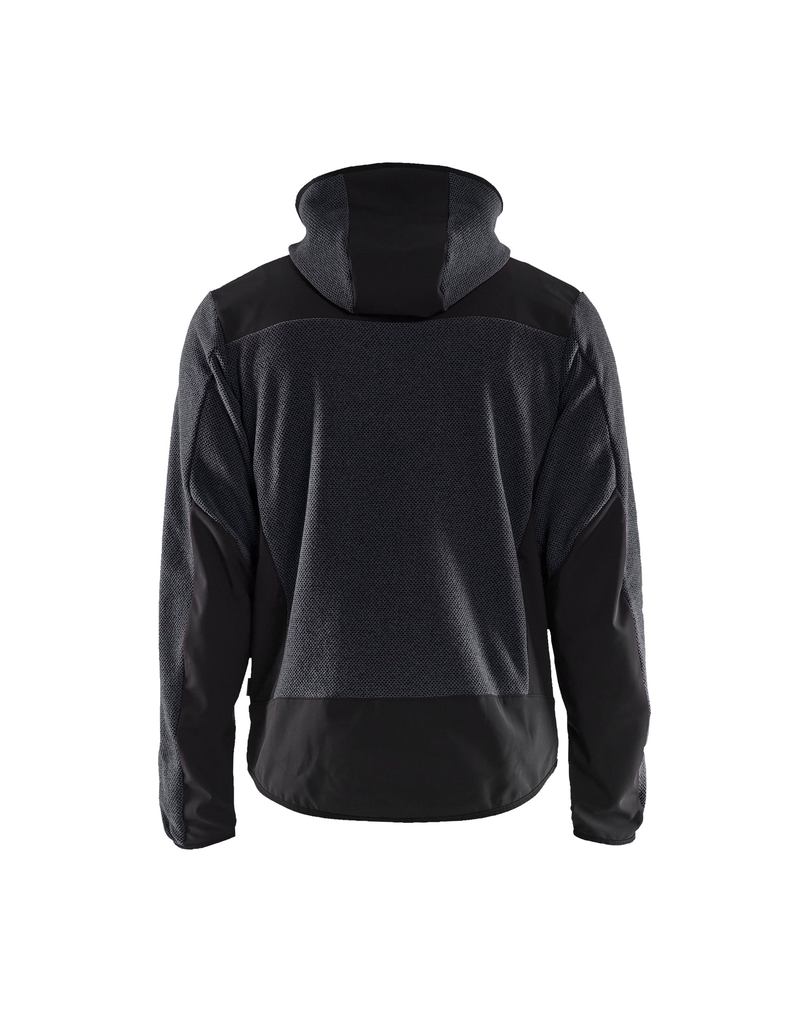 MANTEAU POLAIRE EN TRICOT - Gris Fonce/Noir