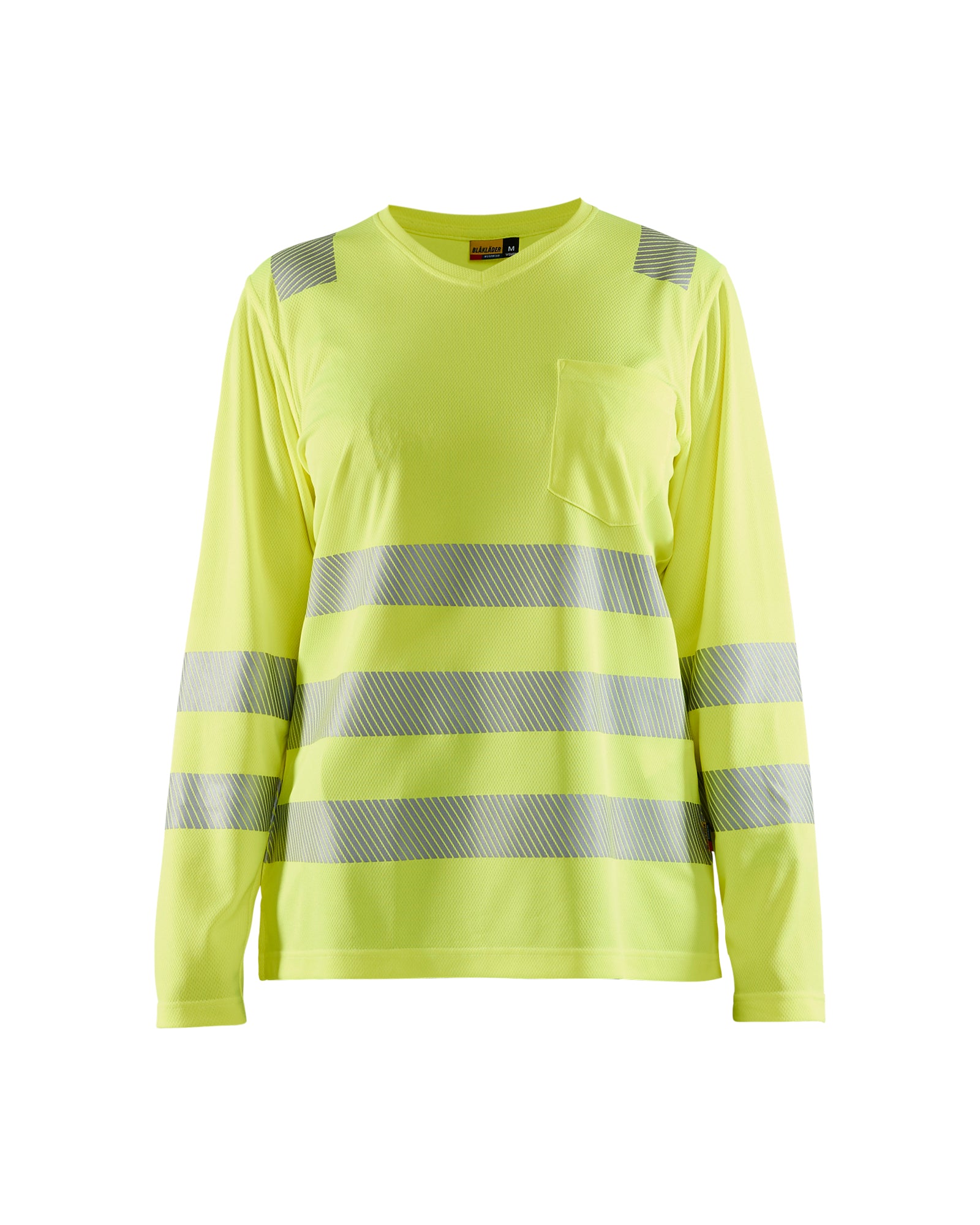 T-SHIRT À MANCHES HAUTE-VISIBILITÉ LONGUES POUR FEMMES - Jaune