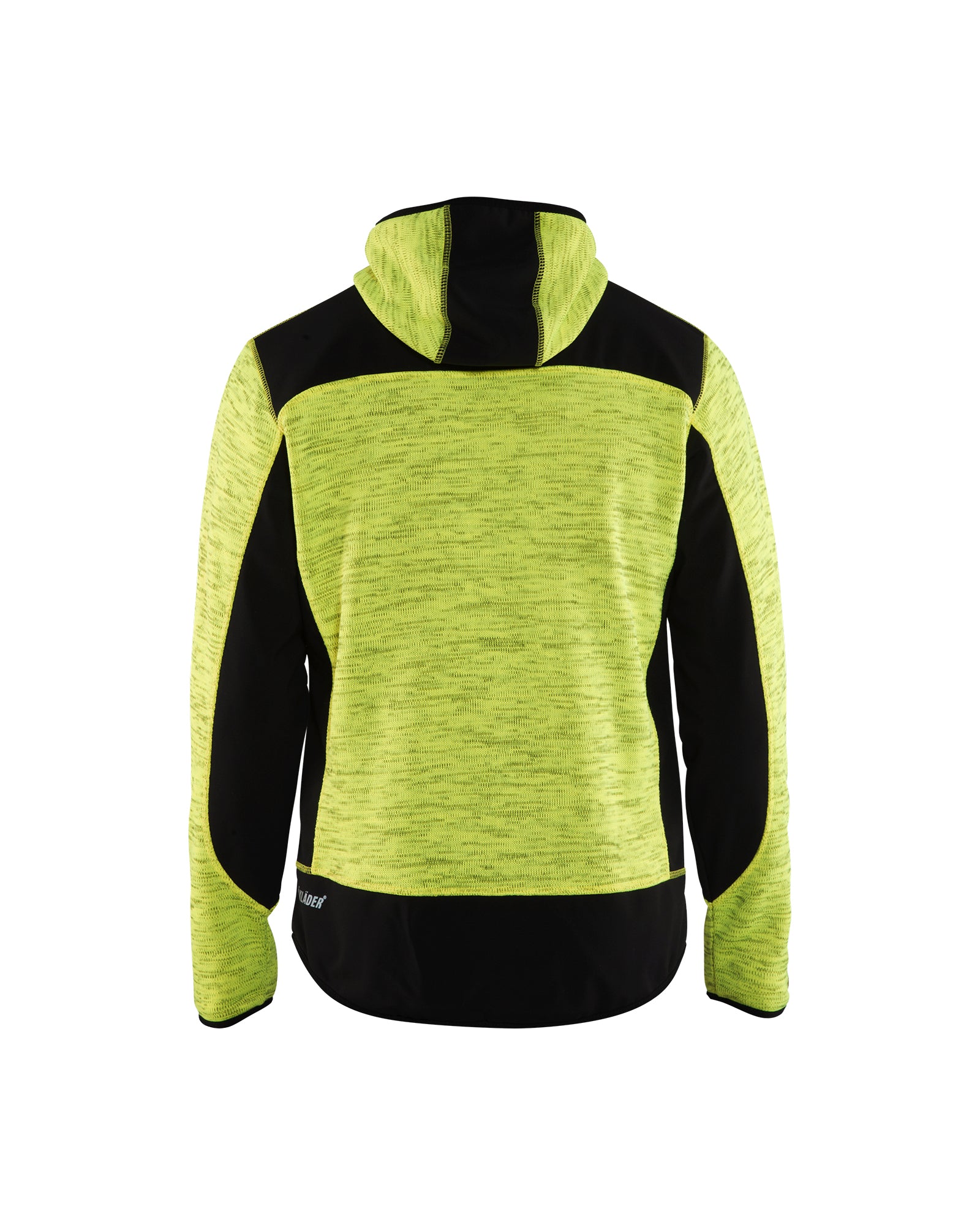 VESTE EN TRICOT - Jaune haute-visibilité/Noir