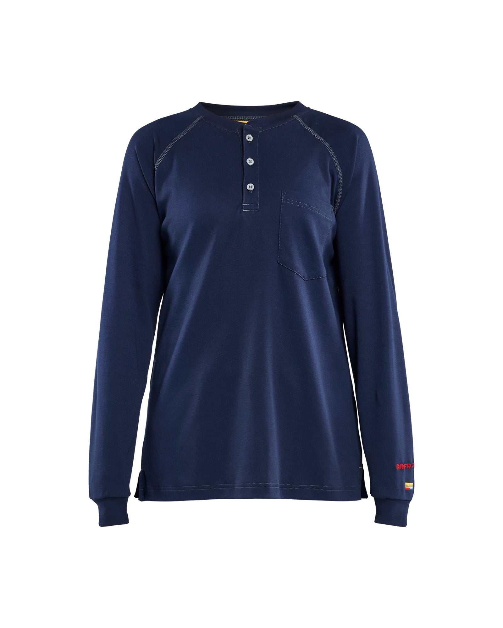 CHANDAIL HENLEY LÉGER RÉSISTANT AUX FLAMMES POUR FEMMES - Marine
