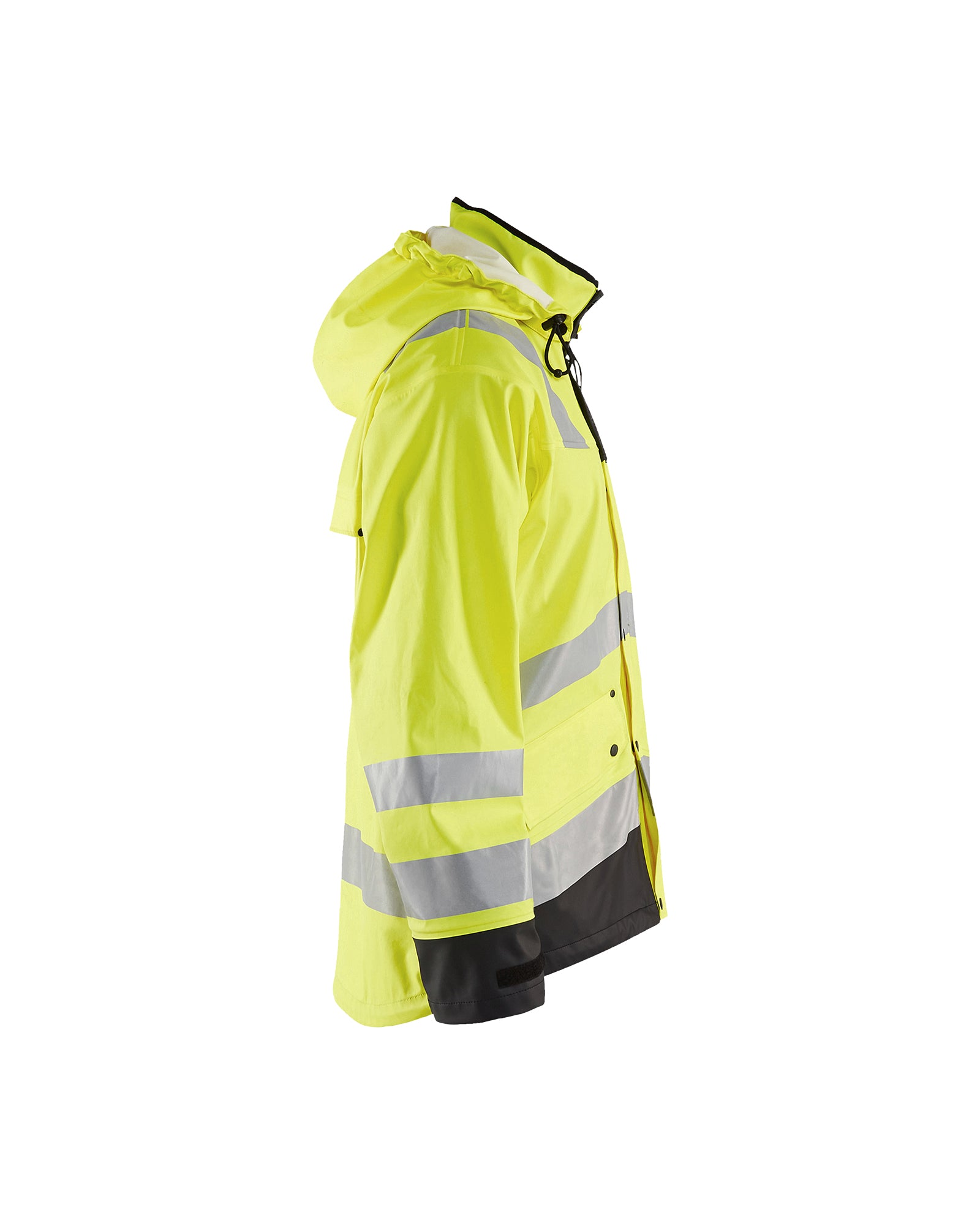 Manteau coquille souple Haute-visibilité - Jaune haute-visibilité/Noir