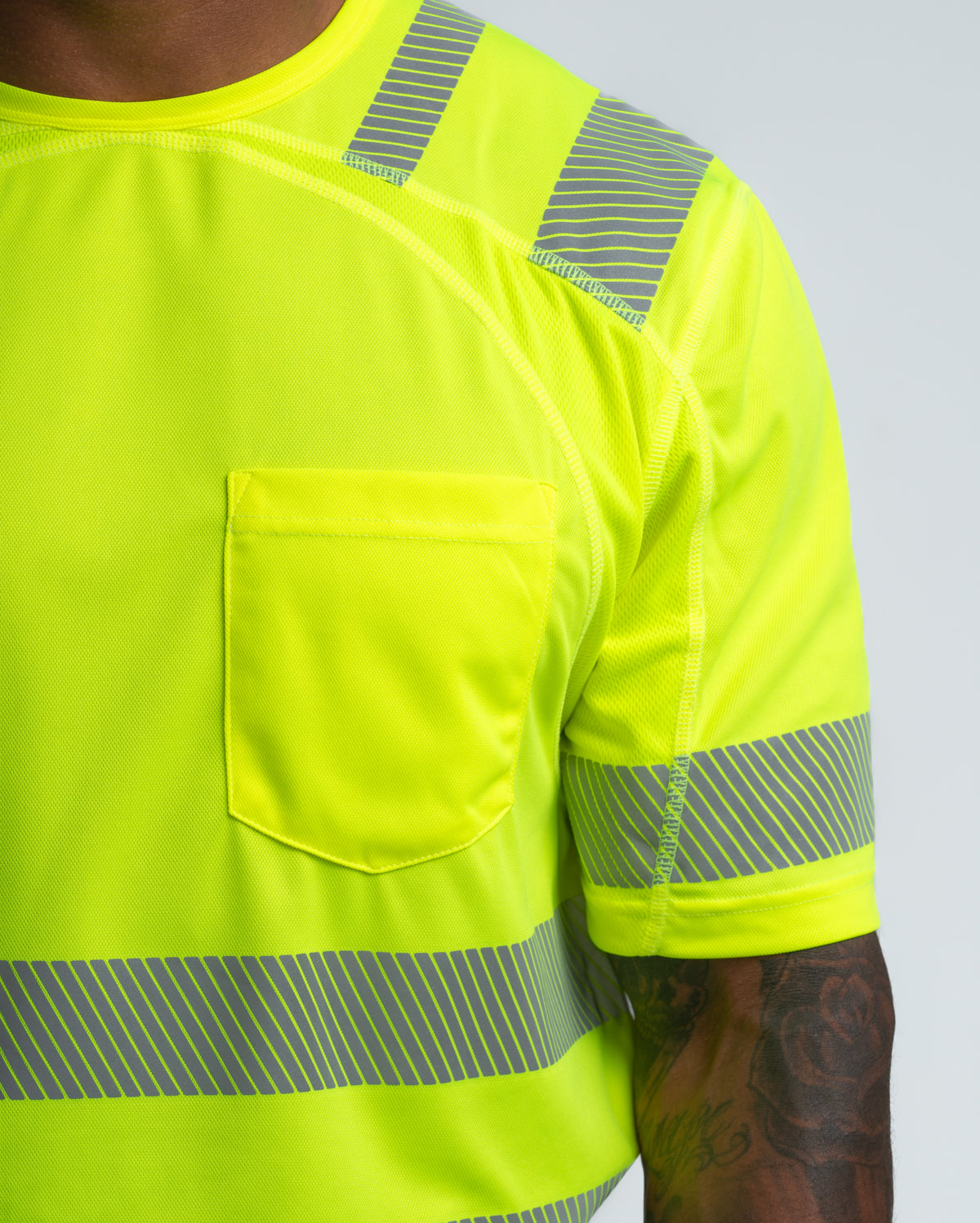 T-SHIRT MANCHE COURTE HAUTE-VISIBILITÉ - Jaune