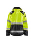 Manteau coquille Premium Haute-visibilité - Jaune haute-visibilité/Noir