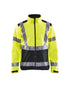 Manteau coquille souple Haute-visibilité - Jaune haute-visibilité/Noir
