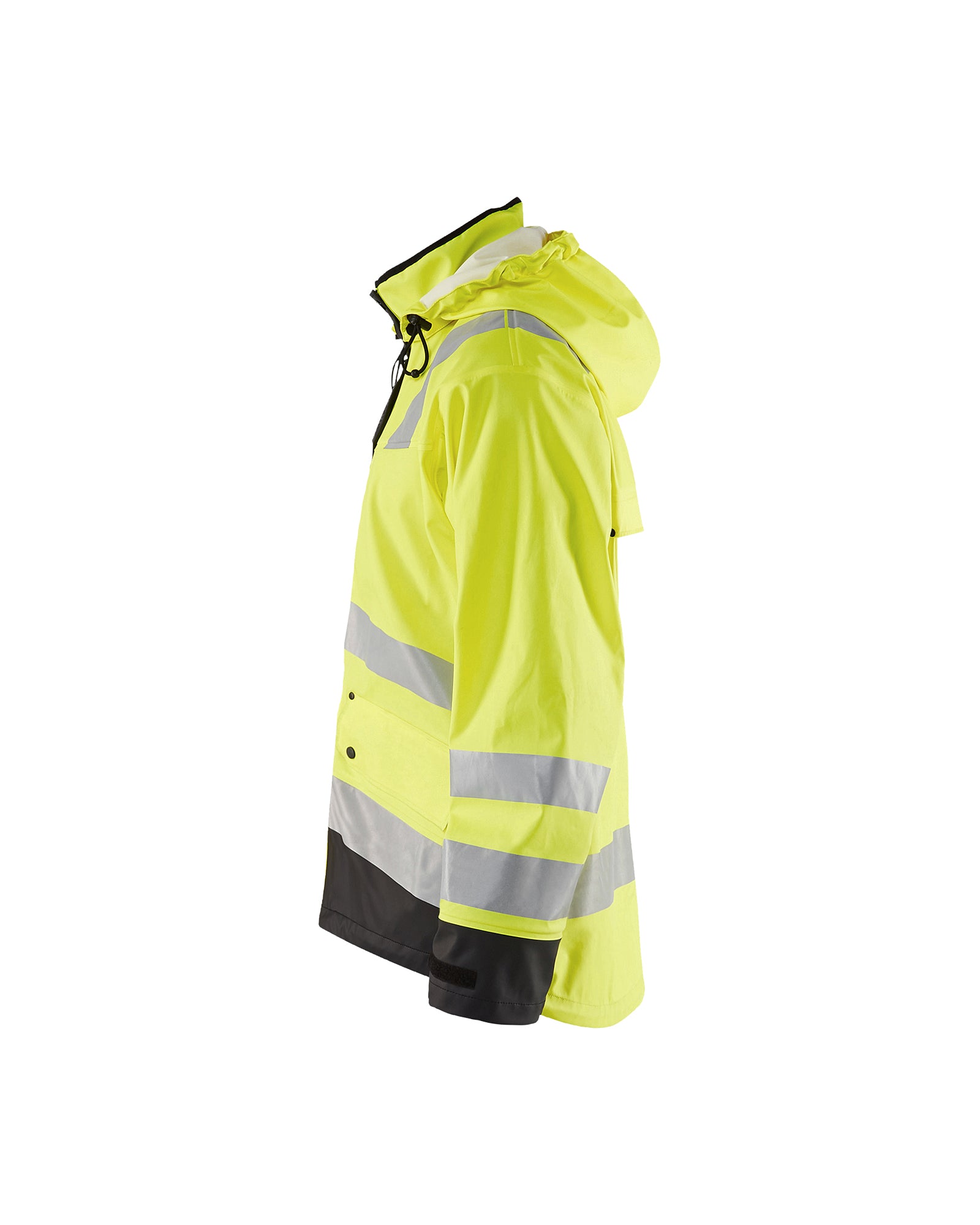 Manteau coquille souple Haute-visibilité - Jaune haute-visibilité/Noir