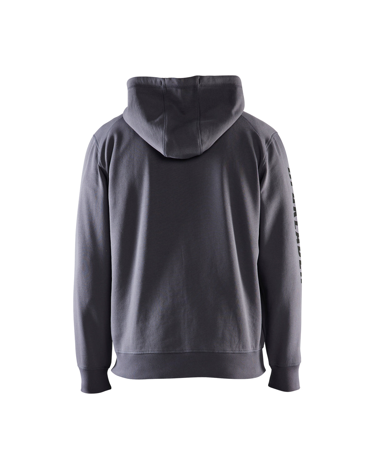 Branded Hooded Zip-up Sweatshirt - Grey