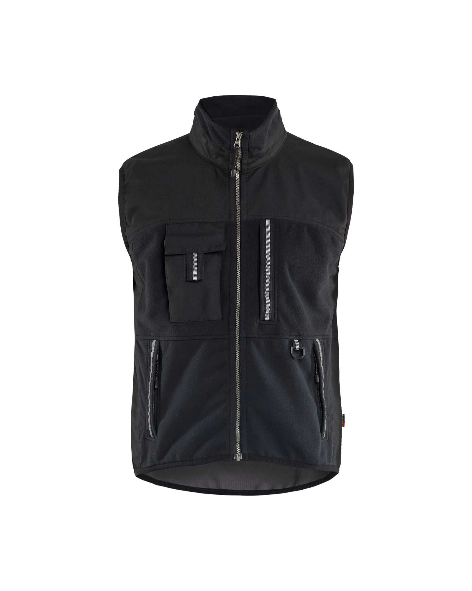 GILET EN MOLLETON À DOUBLES POIGNETS - Noir