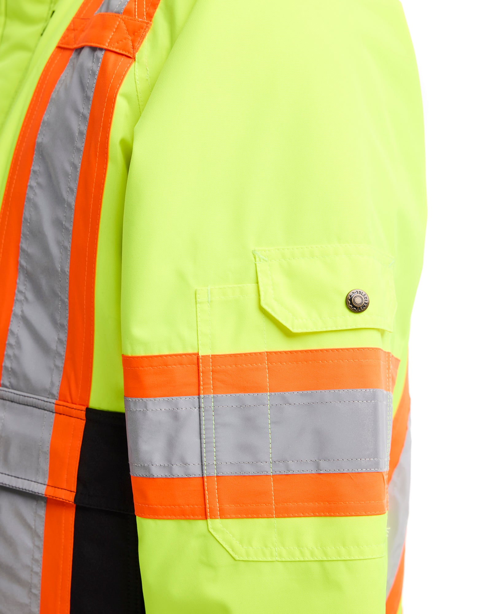 MANTEAU D’HIVER HAUTE-VISIBILITÉ - Jaune haute-visibilité/Noir
