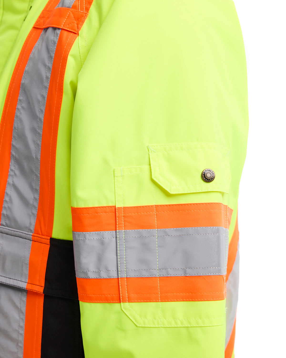 MANTEAU D’HIVER HAUTE-VISIBILITÉ - Jaune haute-visibilité/Noir