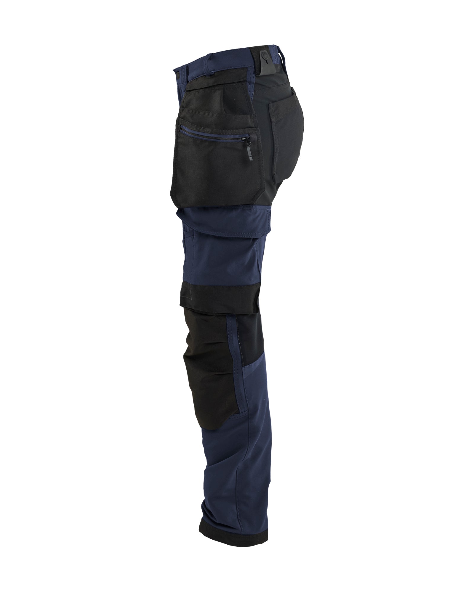 Pantalon de travail extensible dans les 4 sens pour femmes - Marine foncé/Noir