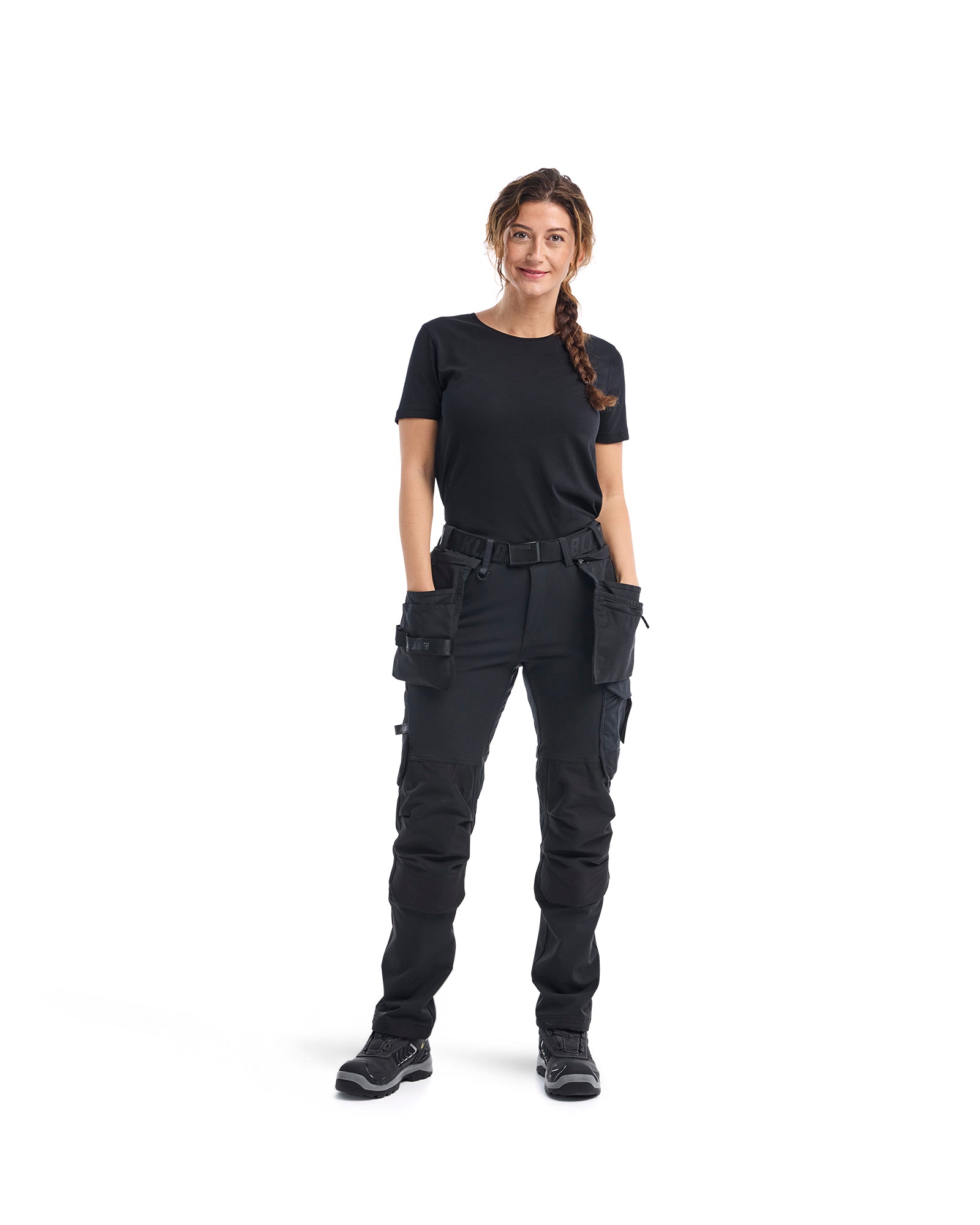 T-shirt à manches courtes pour femme - Noir