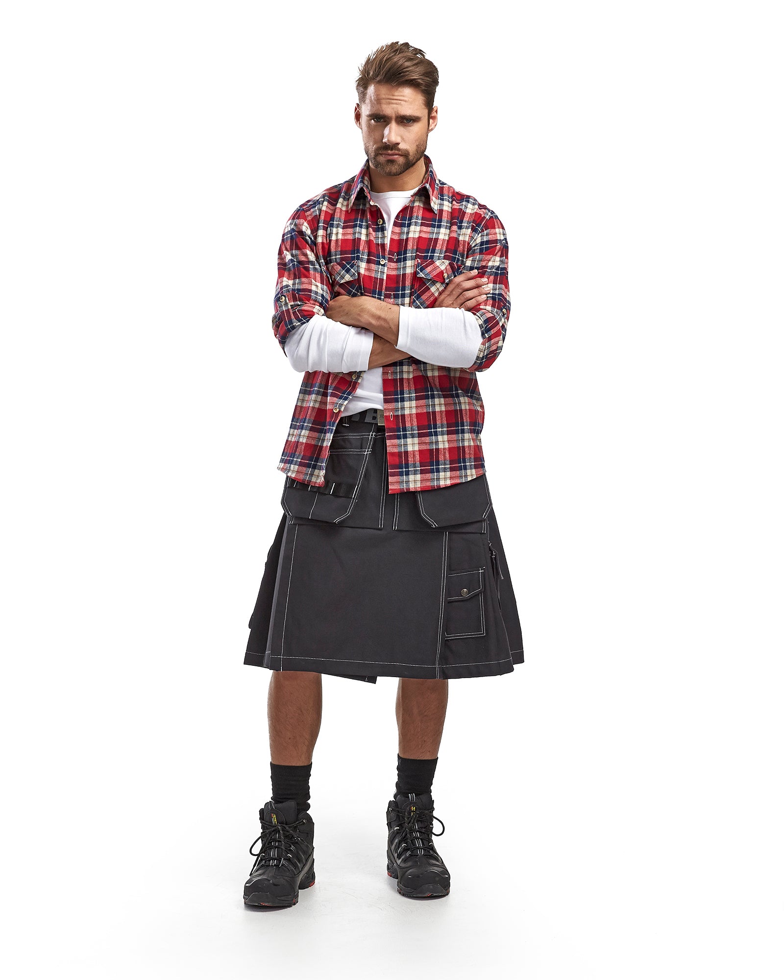 KILT DE TRAVAIL GLASGOW - Noir