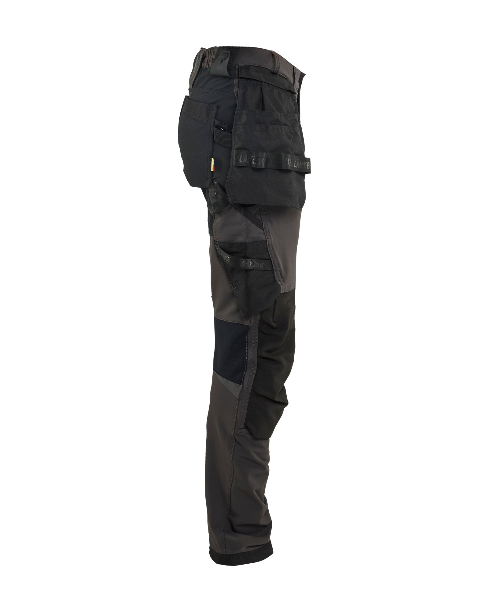Pantalon de travail extensible dans les 4 sens pour femmes - Gris très Foncé/Noir