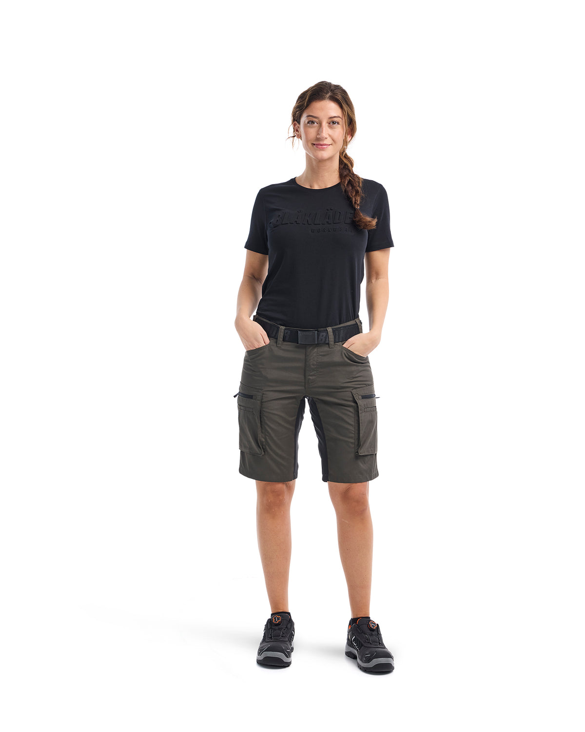 Pantalon de service femme - Vert Olive/Noir