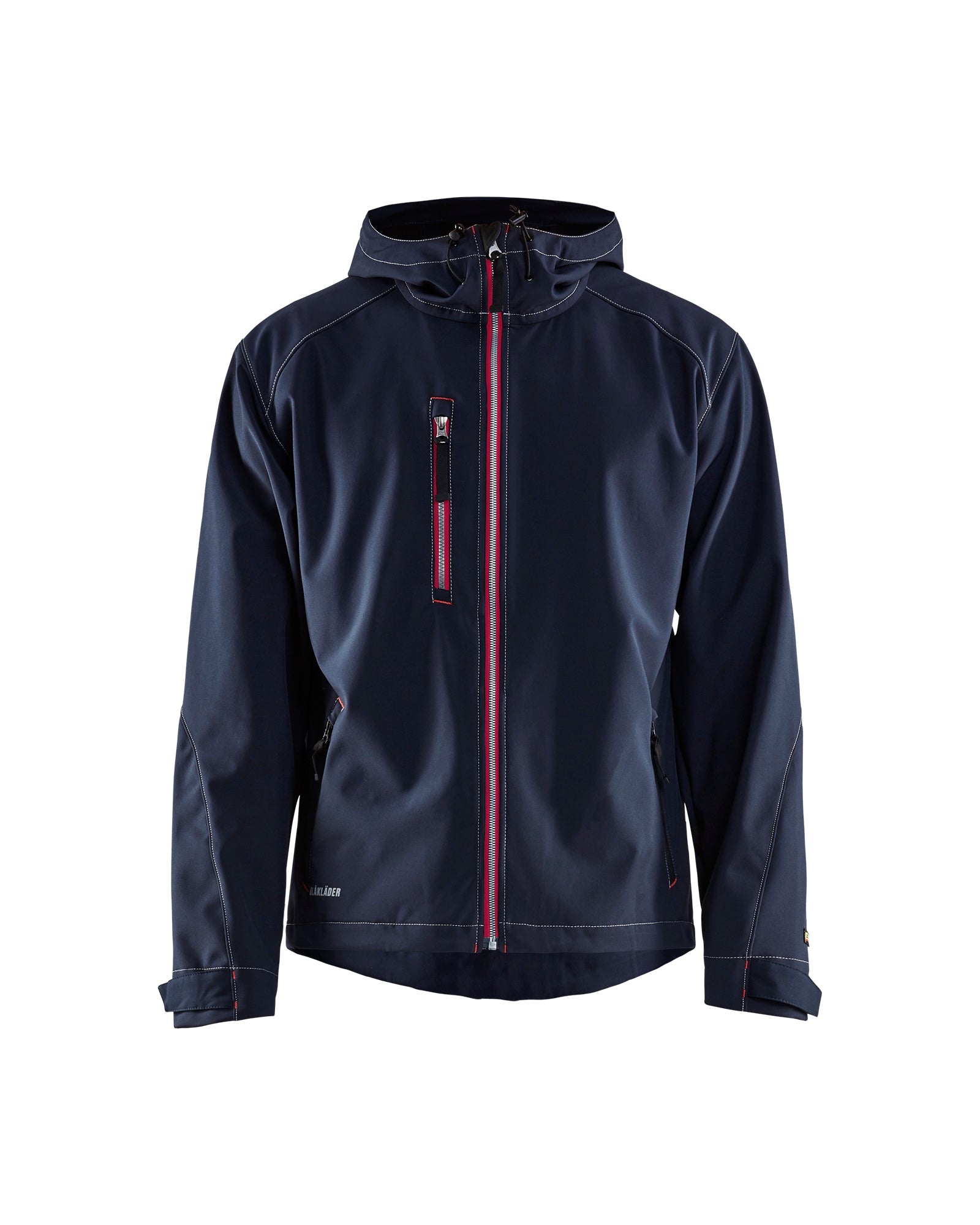 VESTE COQUILLE SOUPLE PRO - Marine foncé/Rouge