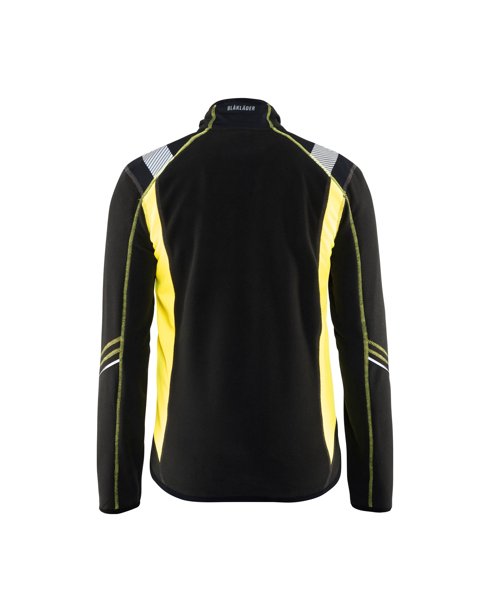 VESTE EN MICROMOLLETON - Noir/Jaune
