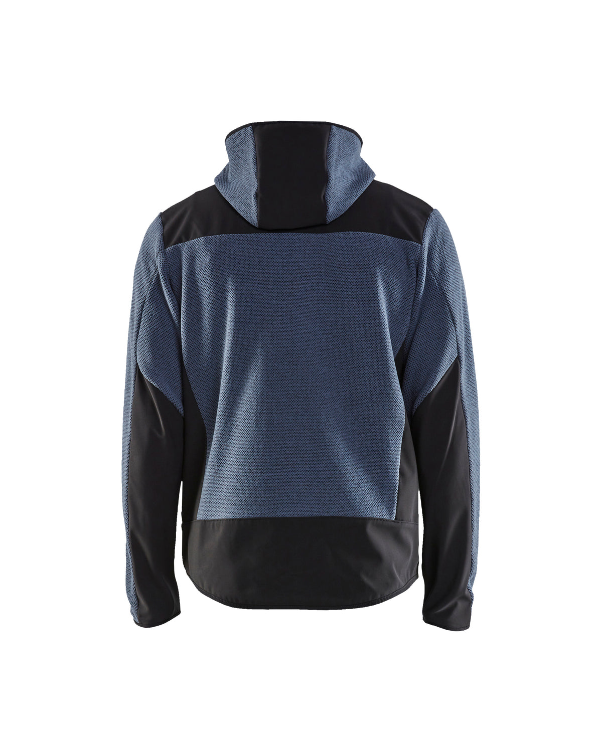 MANTEAU POLAIRE EN TRICOT - Bleu guède/Noir