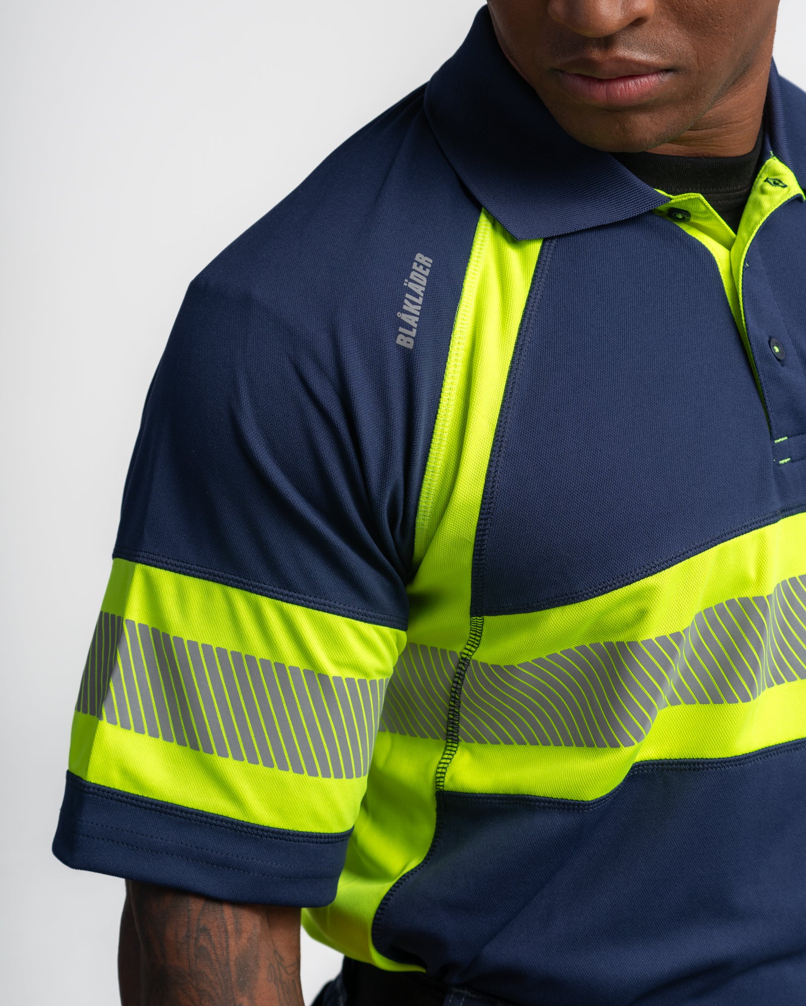 Polo Haute-Visibilité - Noir/Jaune