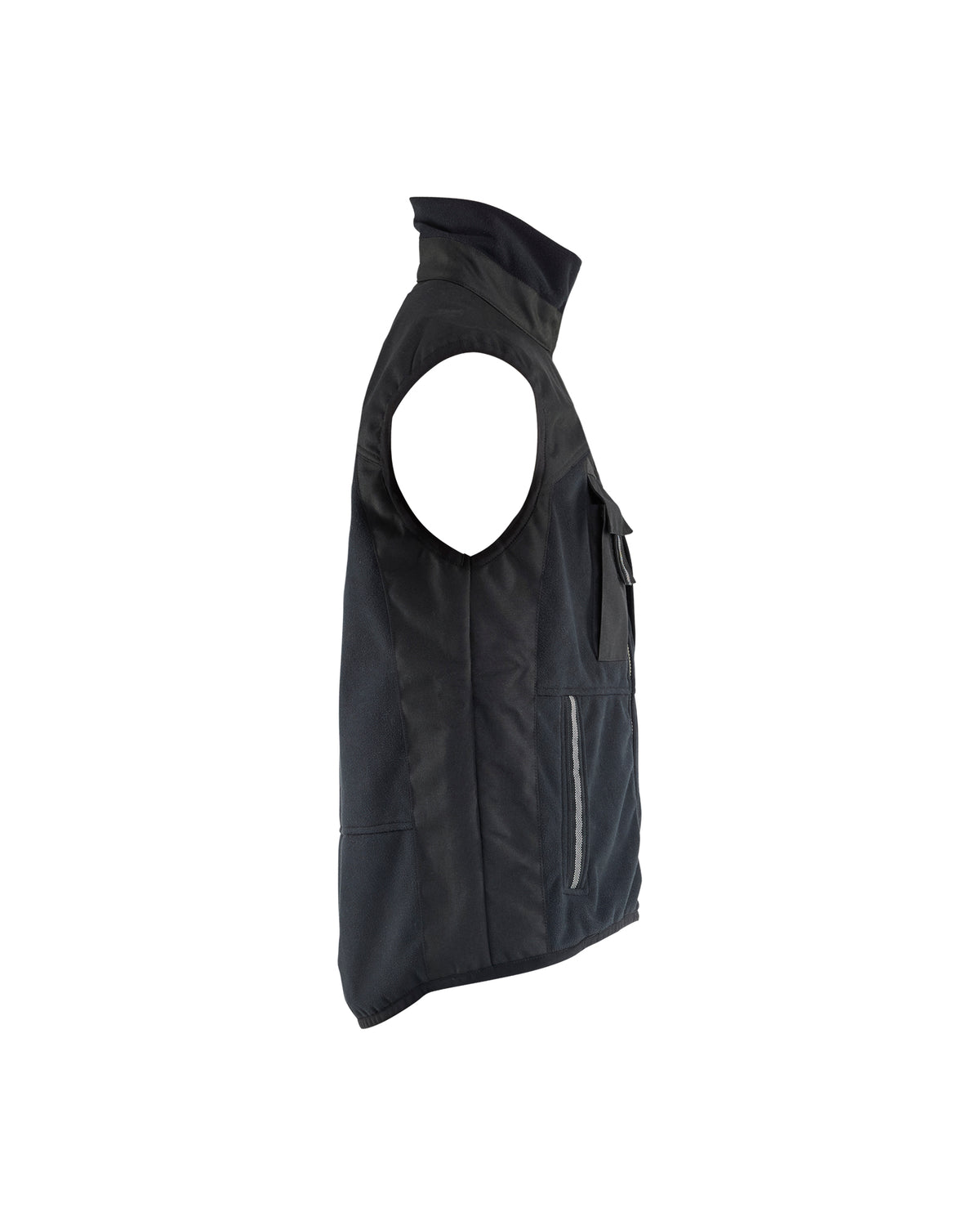GILET EN MOLLETON À DOUBLES POIGNETS - Noir