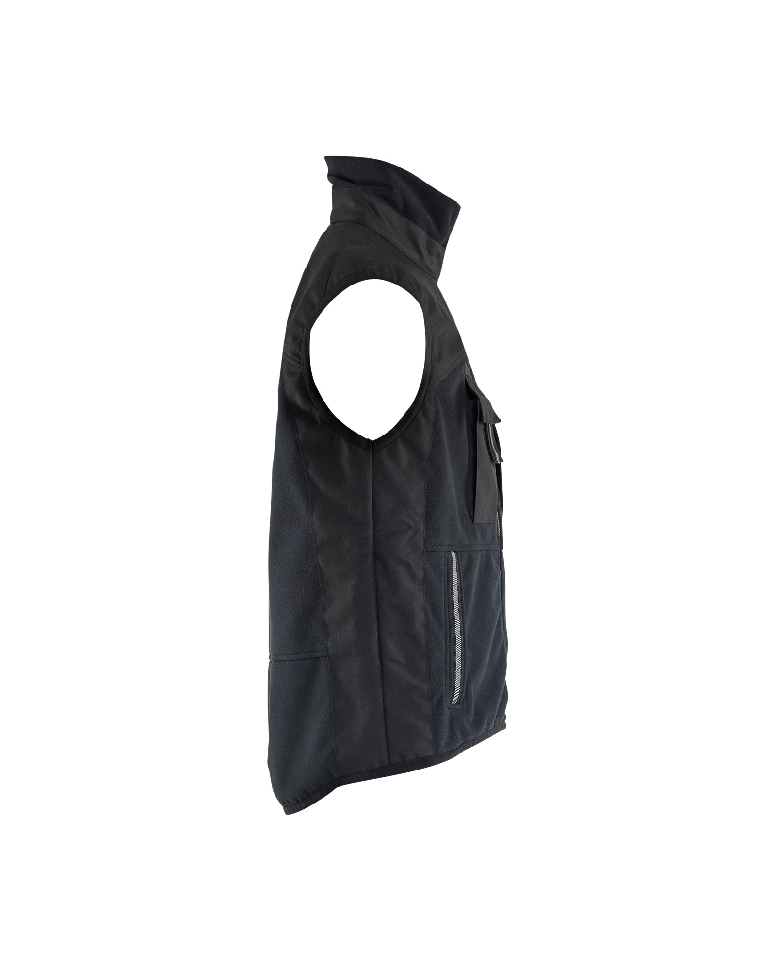 GILET EN MOLLETON À DOUBLES POIGNETS - Noir