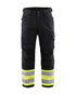 PANTALON HV ANTIDÉCHIRURE - Noir/Jaune