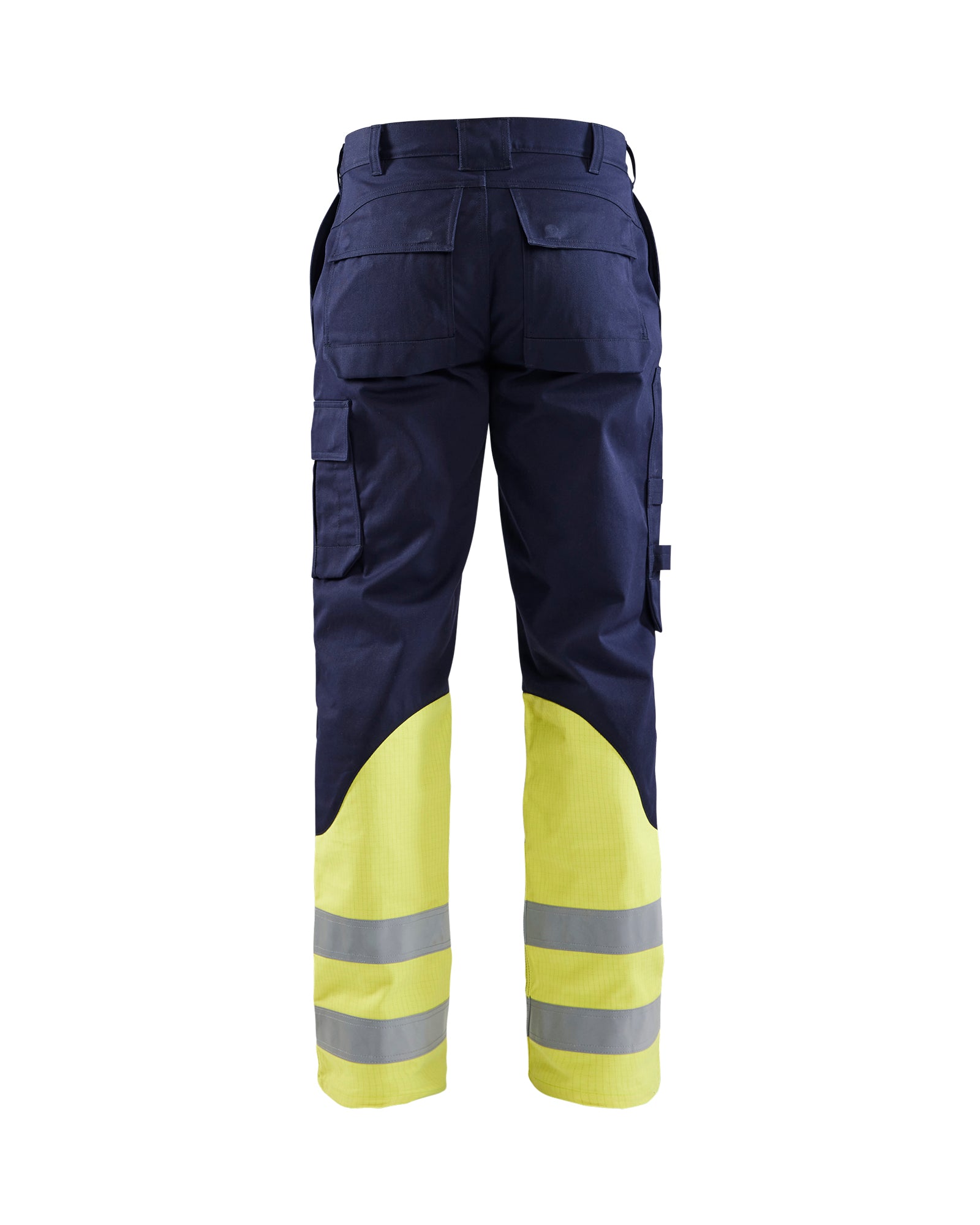 Pantalon De Visibilite Resistant Aux Flammes - Marine/Jaune fluo
