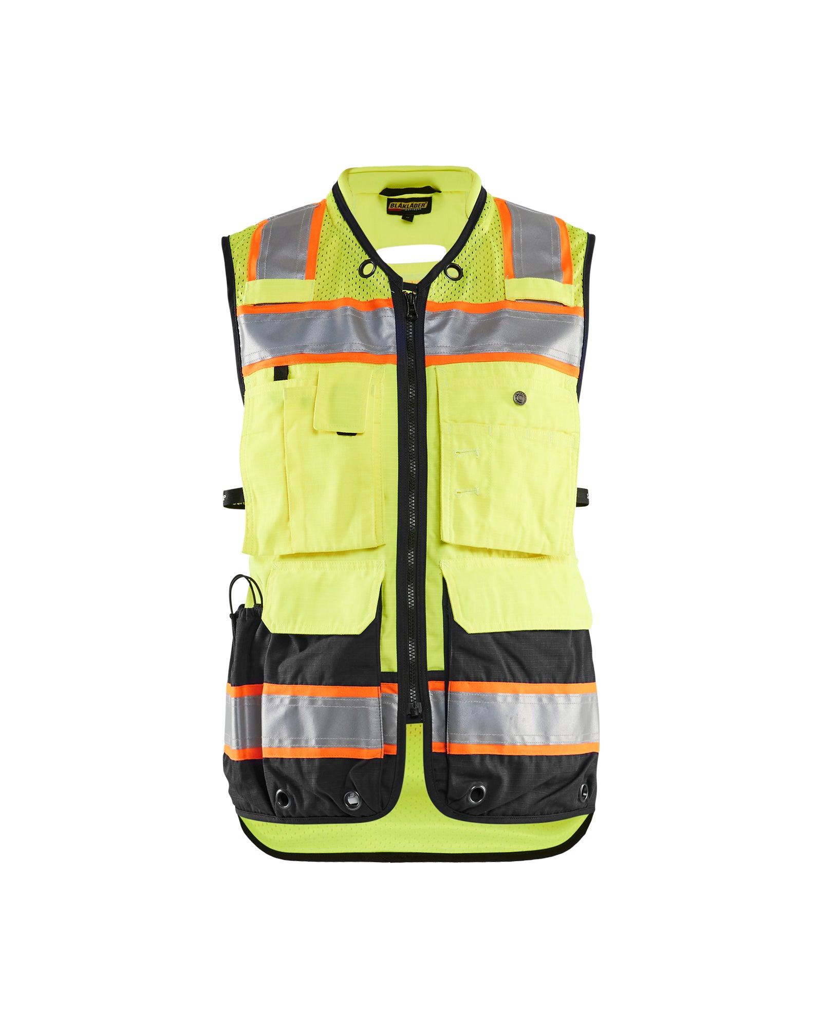 VESTE HAUTE-VISIBILITÉ POUR FEMMES - Jaune haute-visibilité/Noir