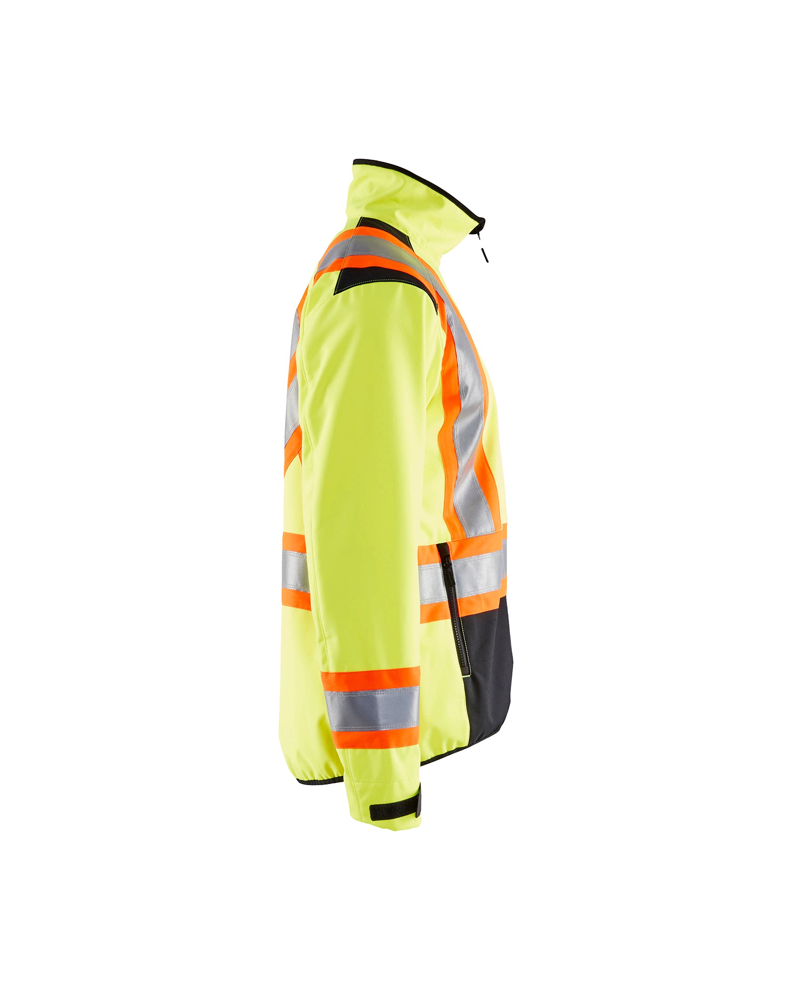 MANTEAU COQUILLE SOUPLE HAUTE-VISIBILITÉ - Jaune haute-visibilité/Noir