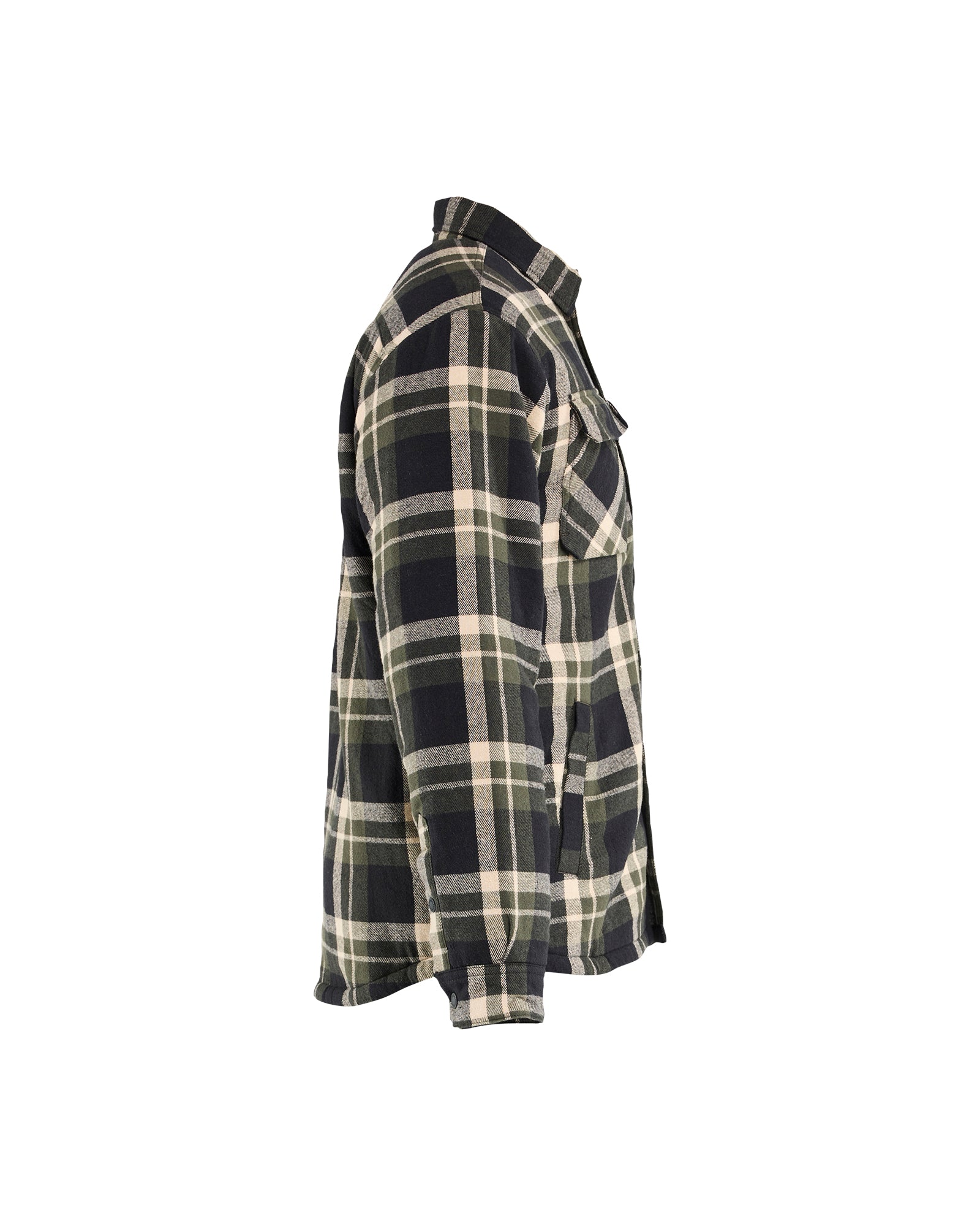 VESTE EN FLANNELLE - Forest Night/Black