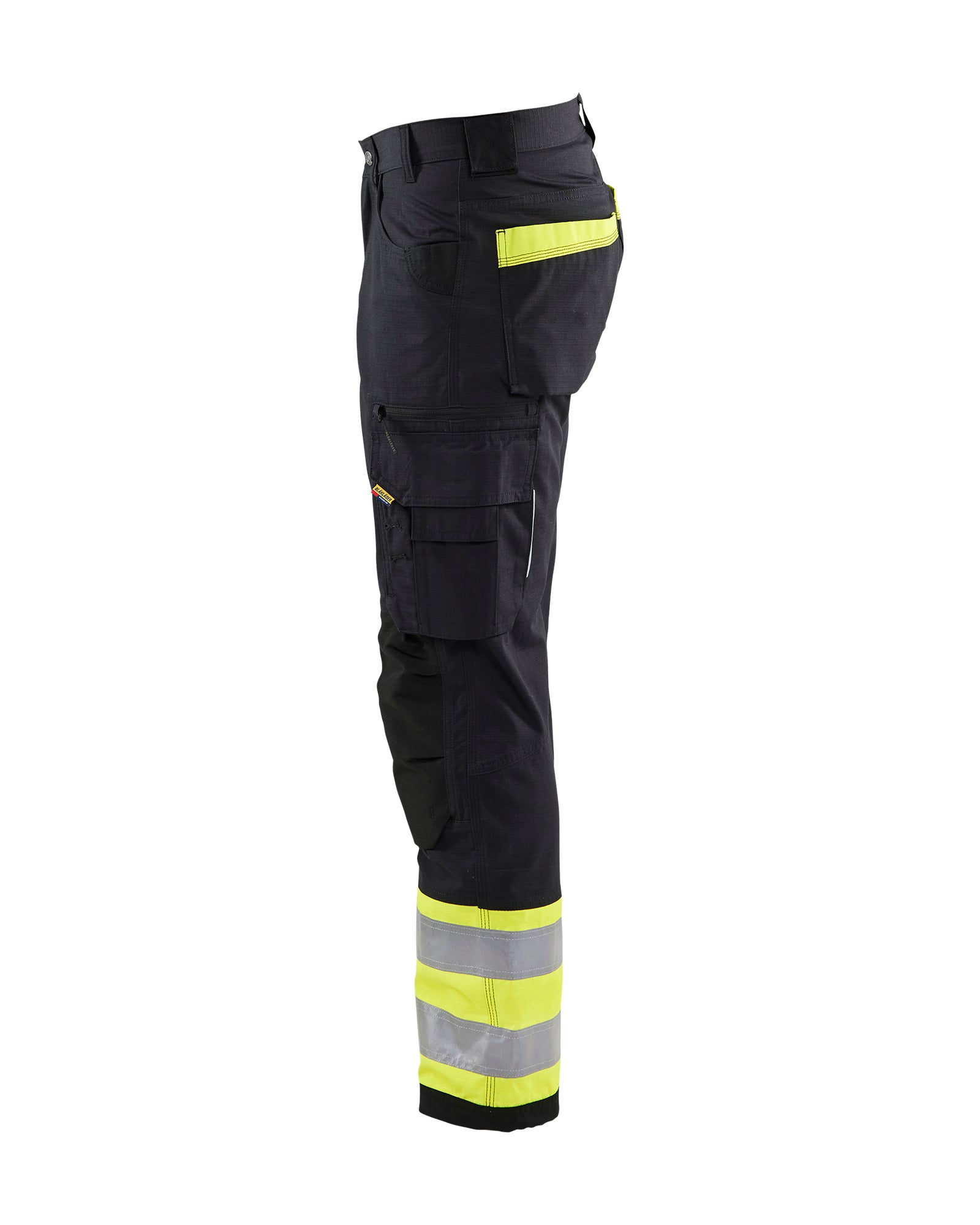 PANTALON HV ANTIDÉCHIRURE - Noir/Jaune