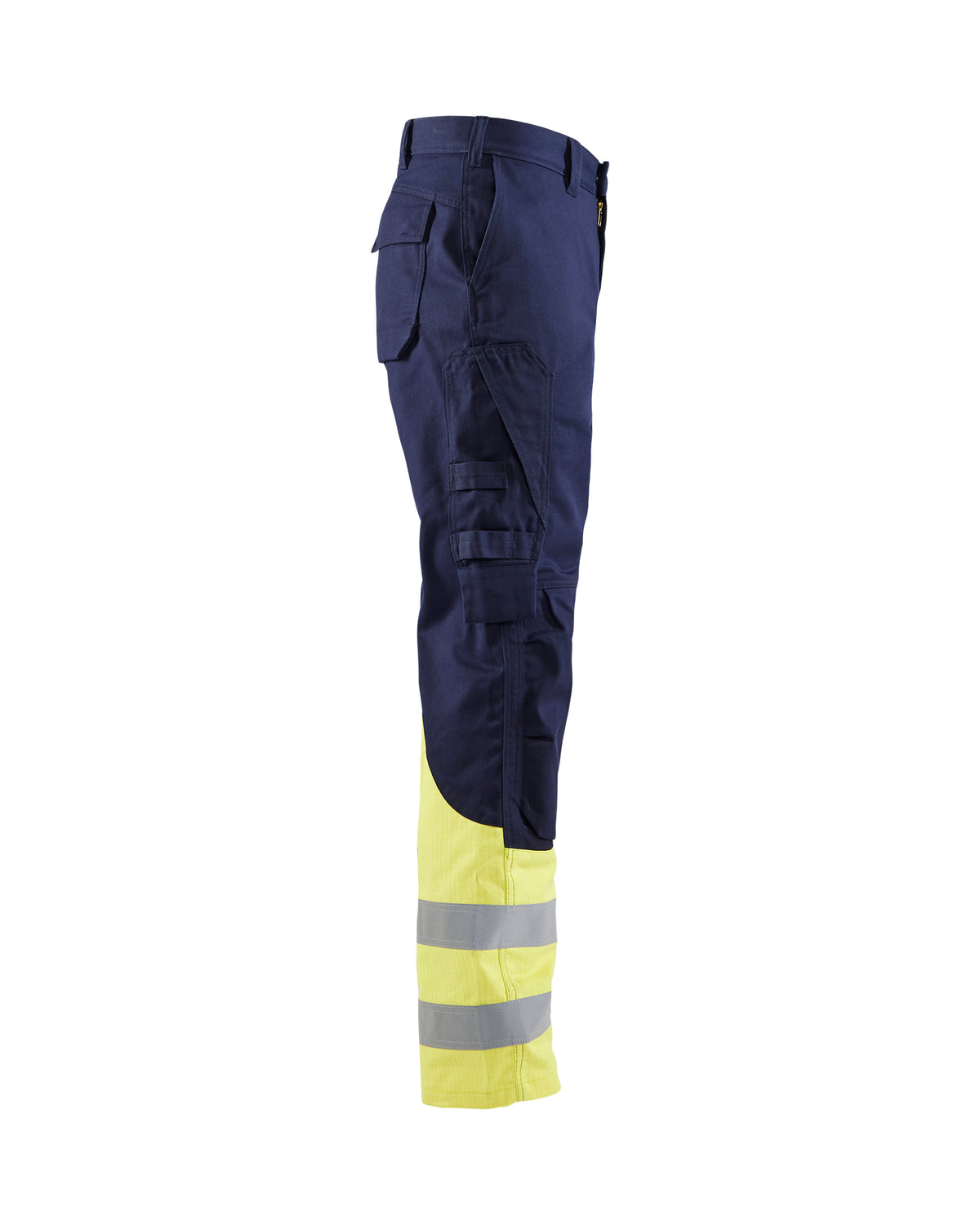 Pantalon De Visibilite Resistant Aux Flammes - Marine/Jaune fluo