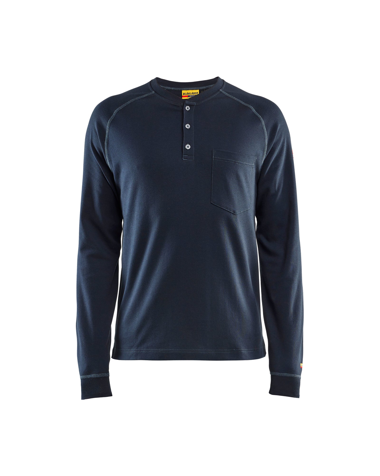 CHANDAIL HENLEY LÉGER RÉSISTANT AUX FLAMMES (9.1cal) - Marine