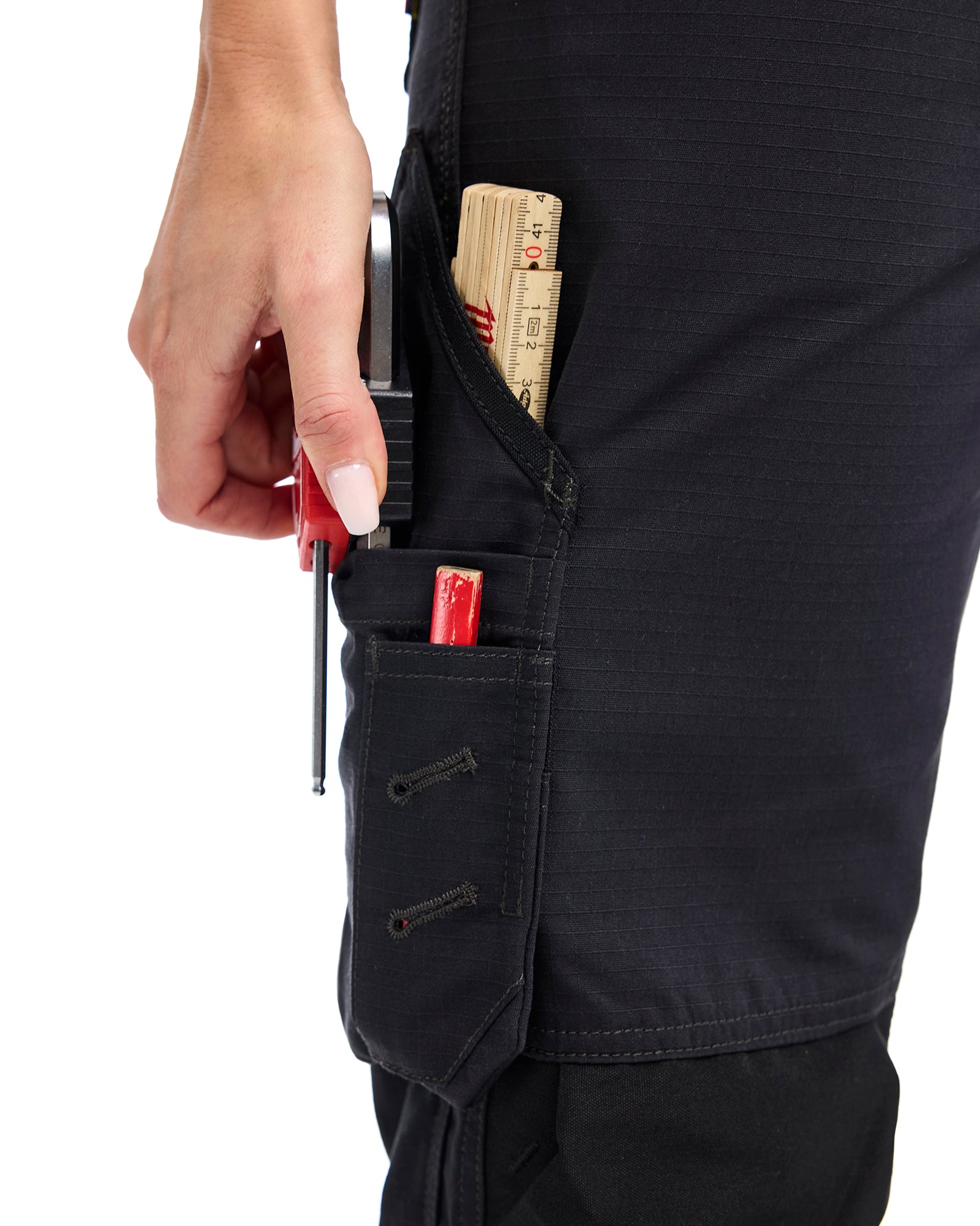 PANTALON RIPSTOP POUR FEMMES - Noir
