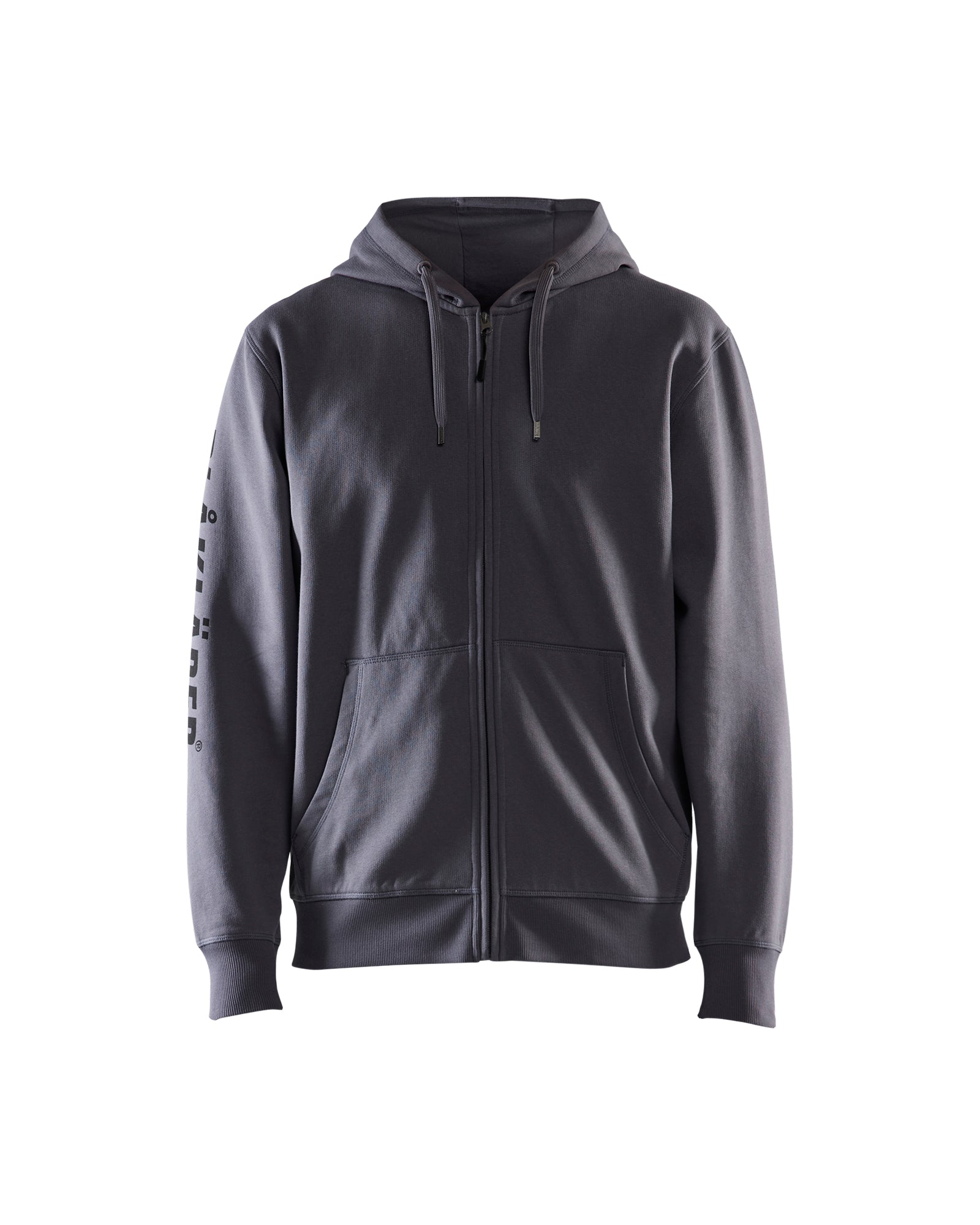 Chandail zippé à Capuche Avec Logo - Gris