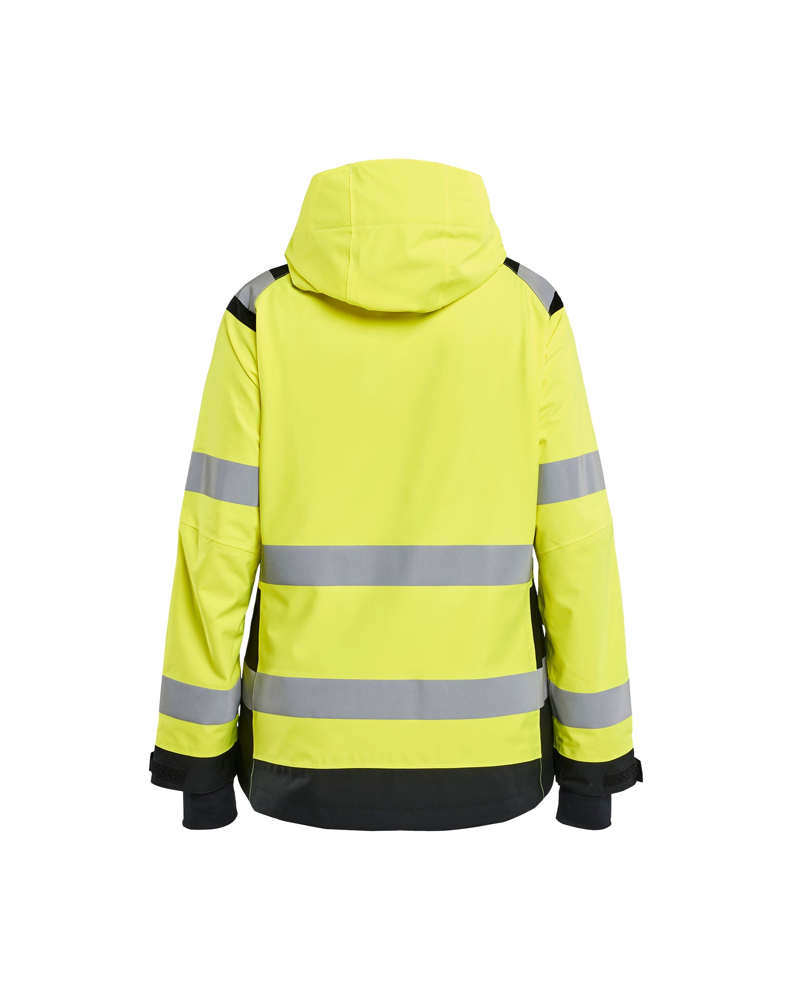 VESTE COQUILLE HAUTE-VISIBILITÉ POUR FEMME - Jaune haute-visibilité/Noir