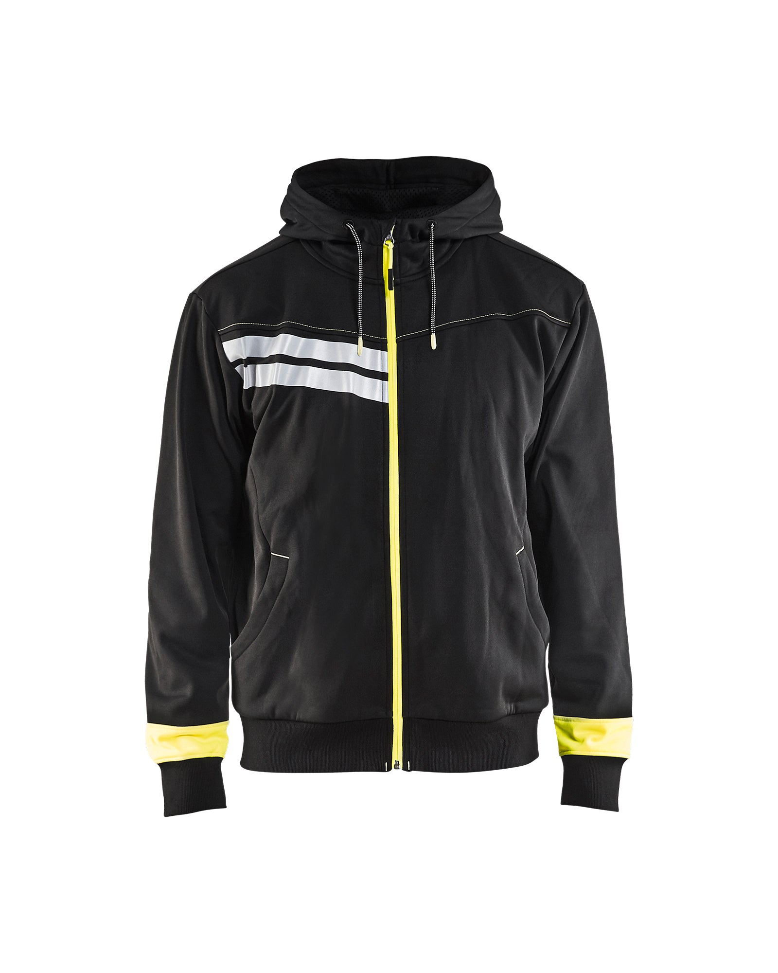 CHANDAIL À CAPUCHE VISIBILITÉ - Noir/Jaune
