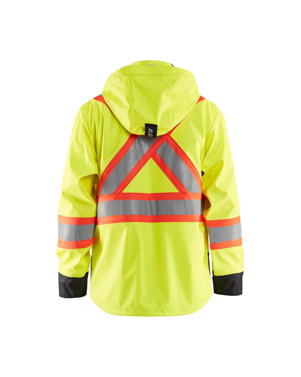 Hi-Vis Rain Jacket - Yellow Hi-viz/Black