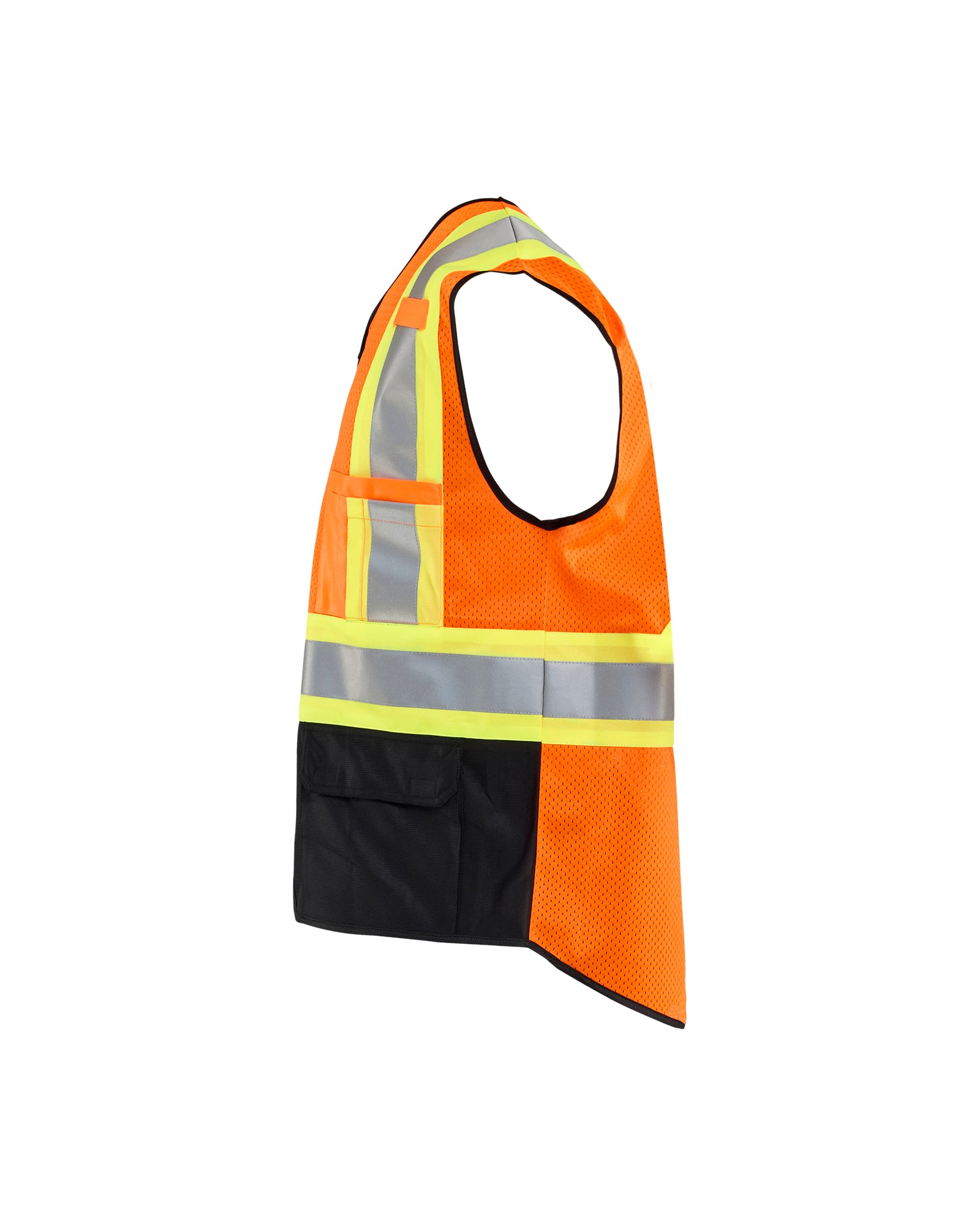 VESTE HAUTE-VISIBILITÉ - Orange/Noir