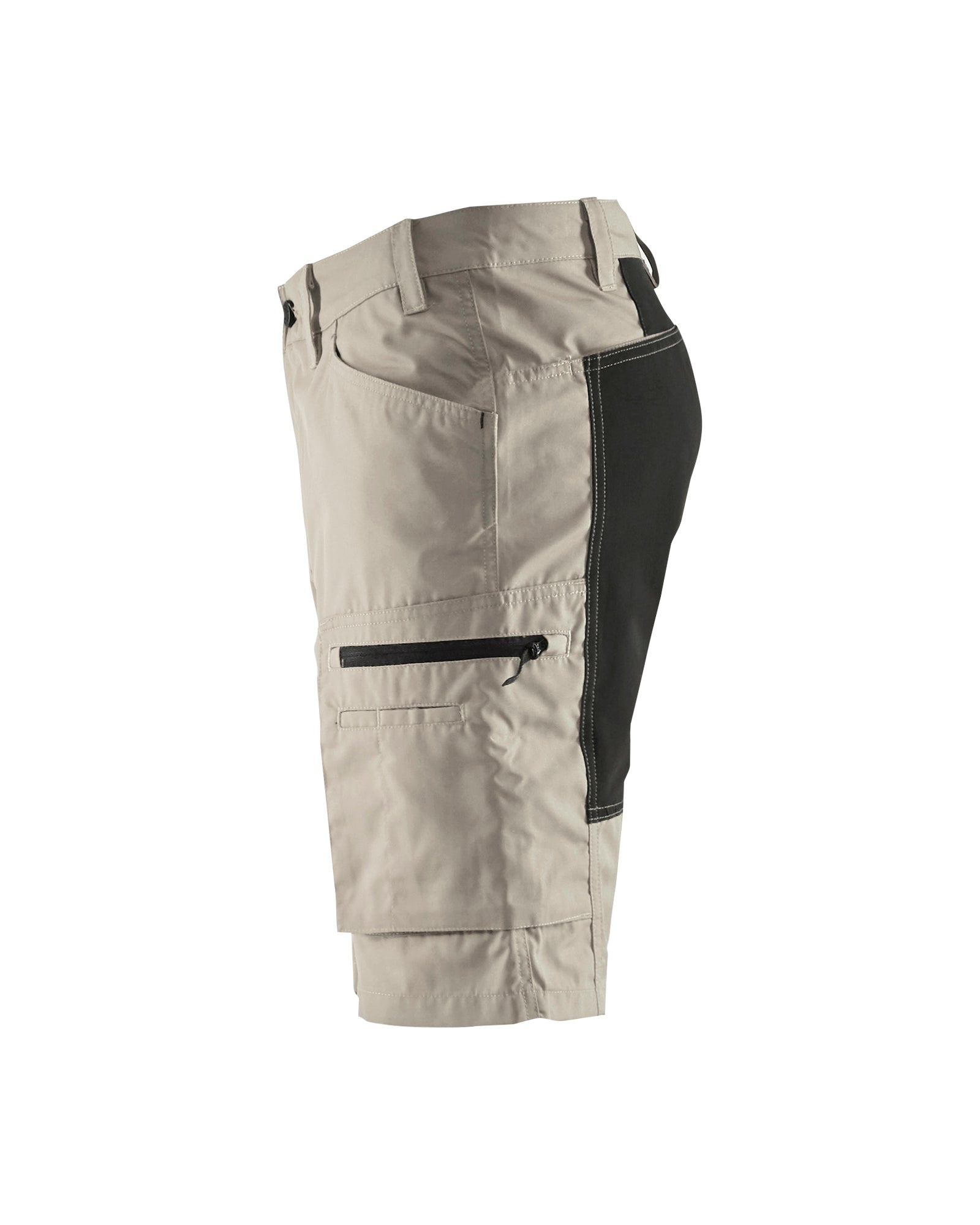 Service Shorts With Stretch - Stone/Black