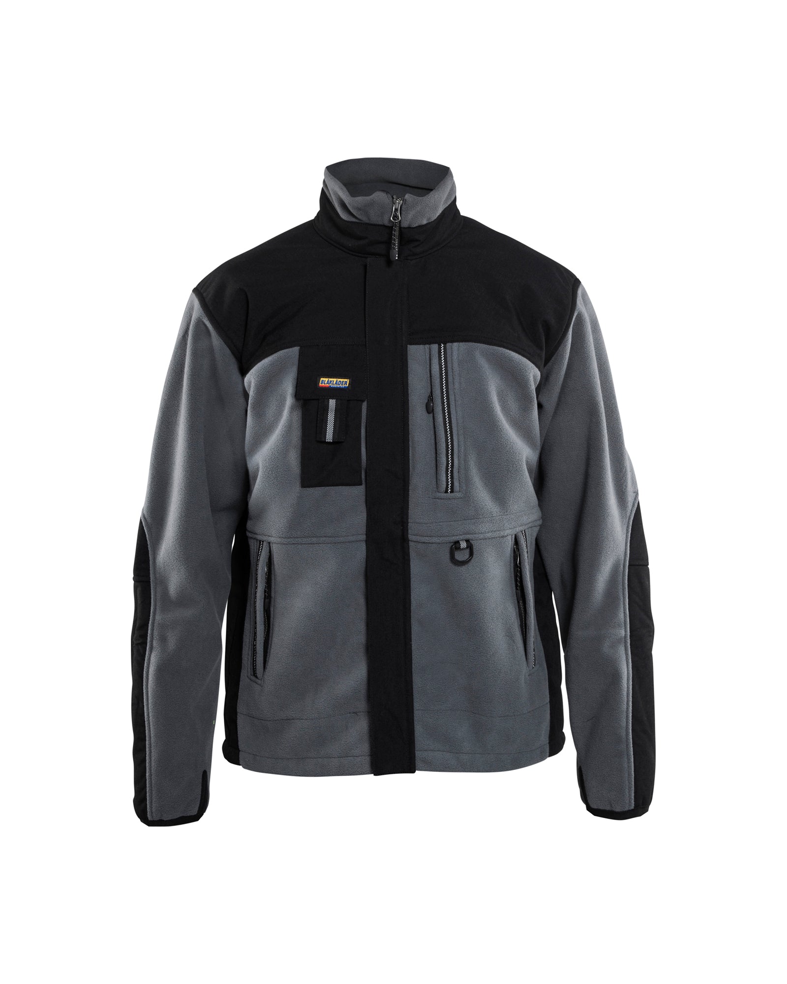 VESTE EN MOLLETON À DOUBLE POIGNETS - Gris/Noir