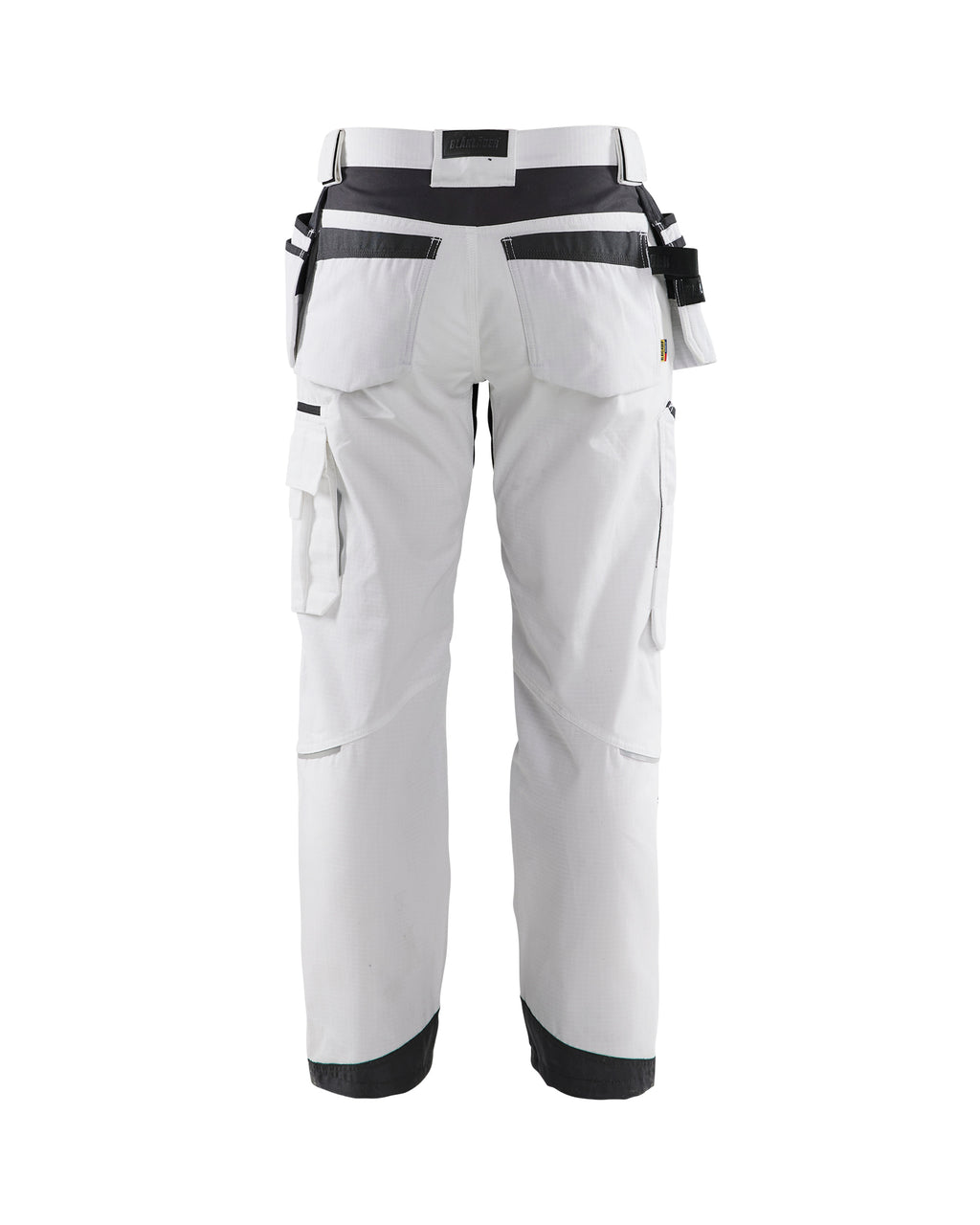 Ripstop Pants With Utility Pockets - White/Dark grey