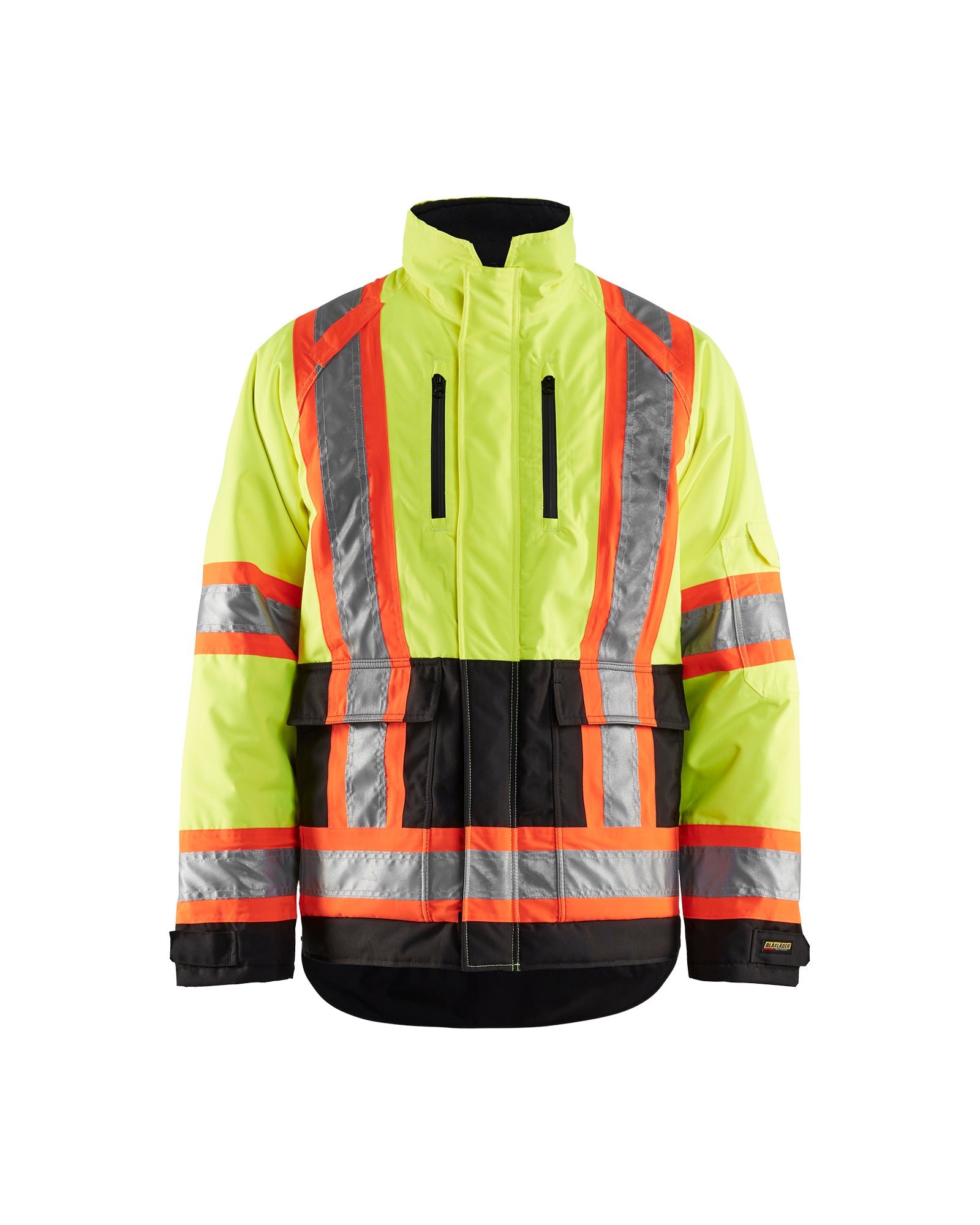 MANTEAU D’HIVER HAUTE-VISIBILITÉ - Jaune haute-visibilité/Noir