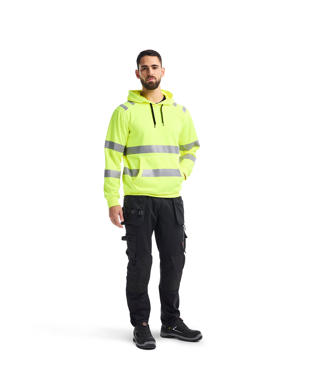 Chandail à capuche Haute-visibilité - Jaune