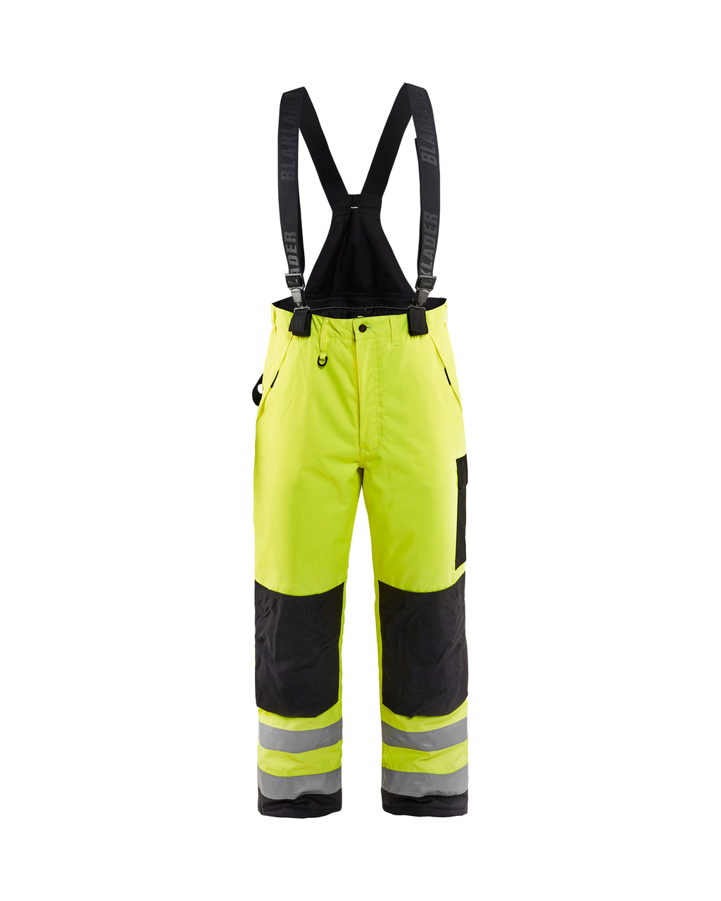 Hi-Vis Lined Shell pants - Yellow Hi-viz/Black