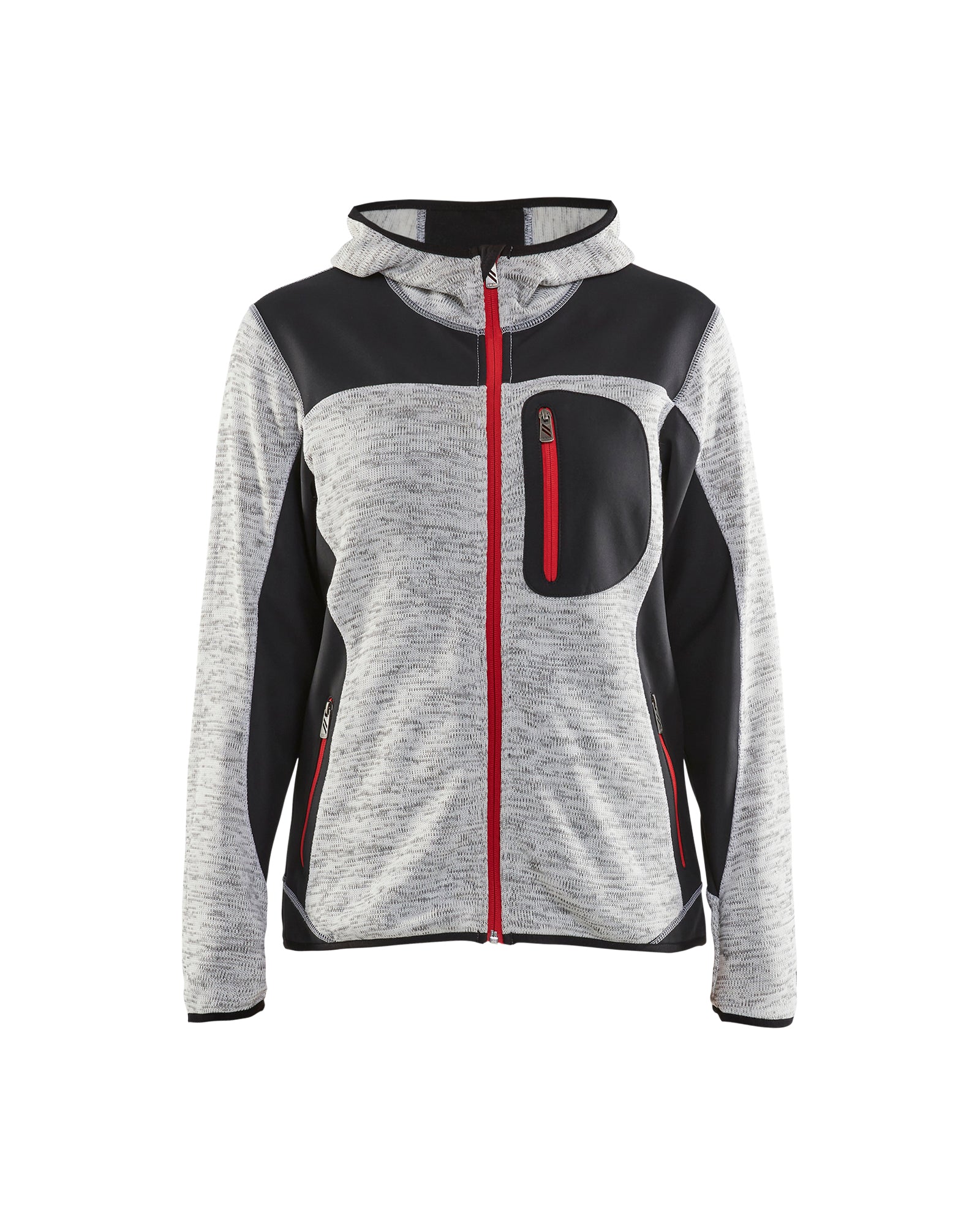 Veste Tricotée pour femmes - Gris/Noir